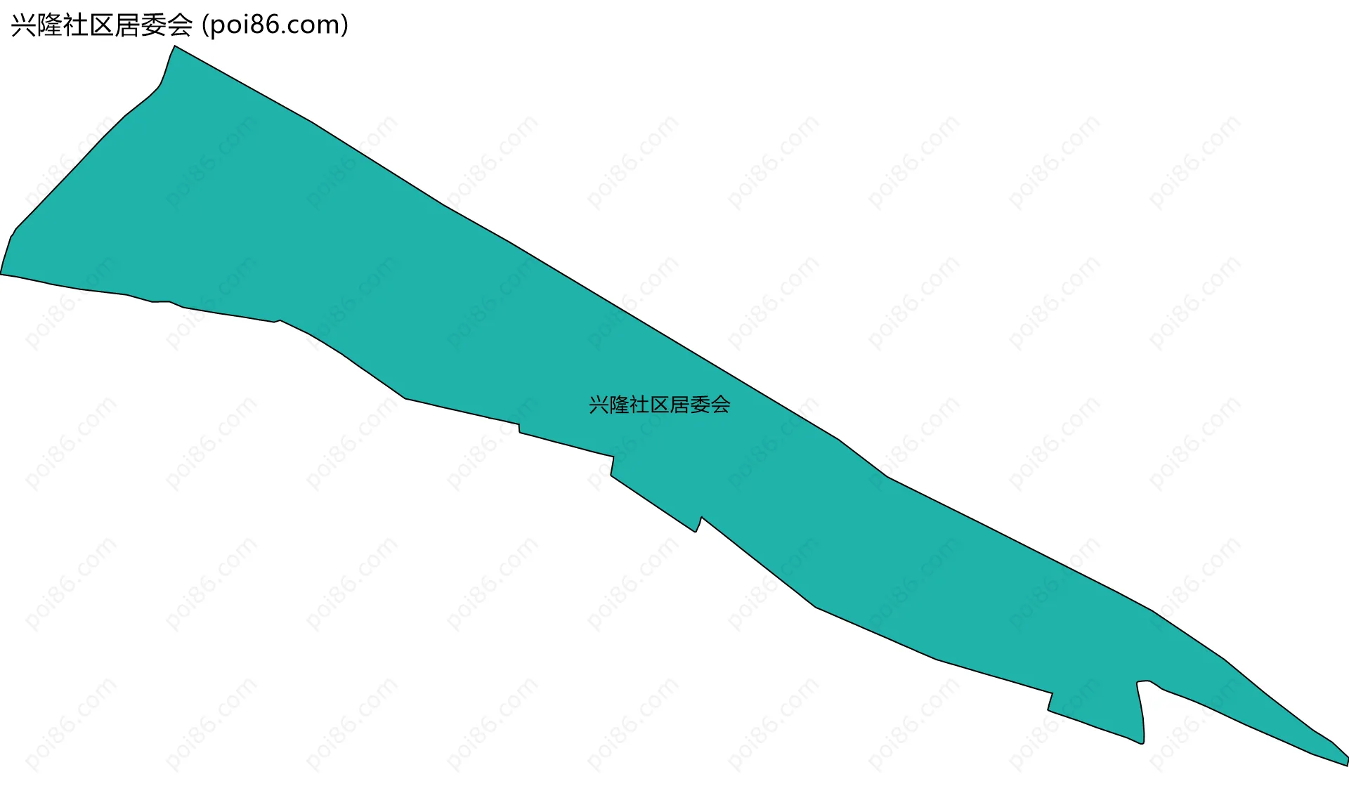 兴隆社区居委会边界地图