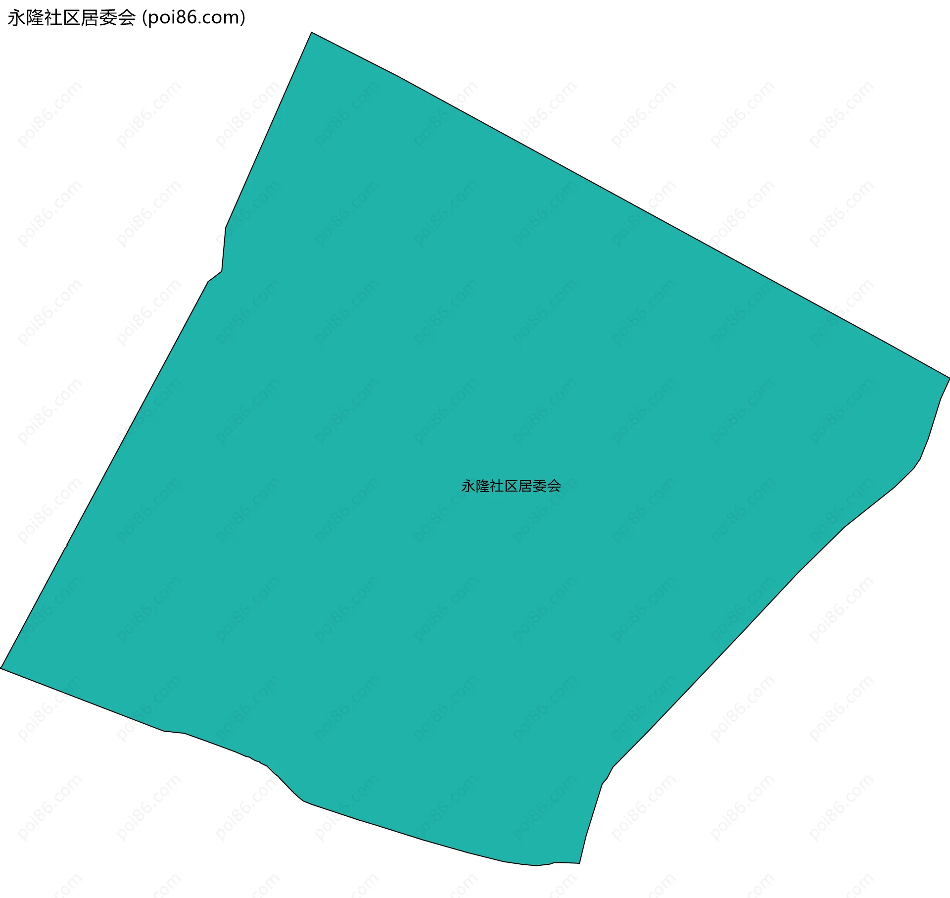 永隆社区居委会边界地图