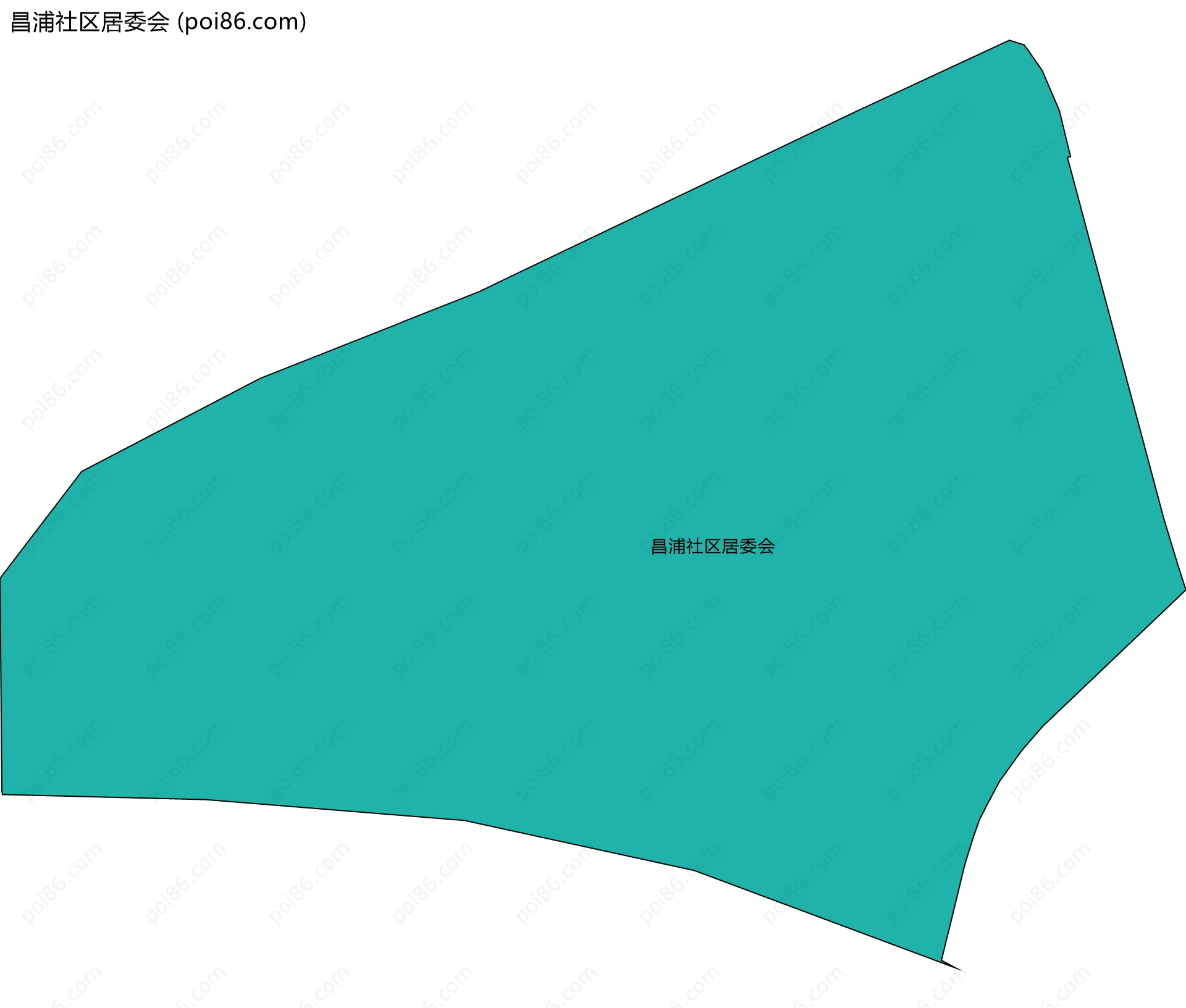 昌浦社区居委会边界地图