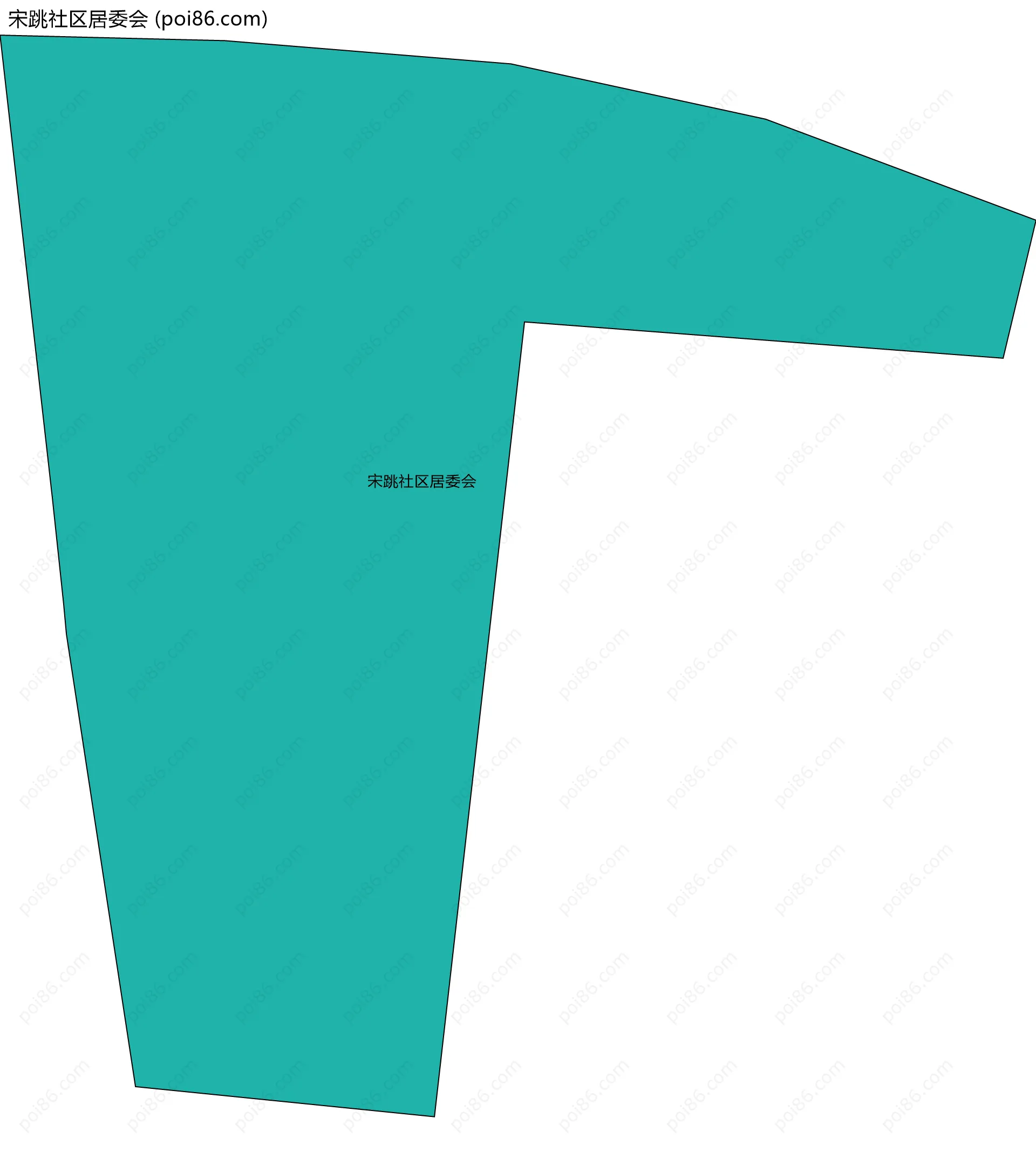 宋跳社区居委会边界地图