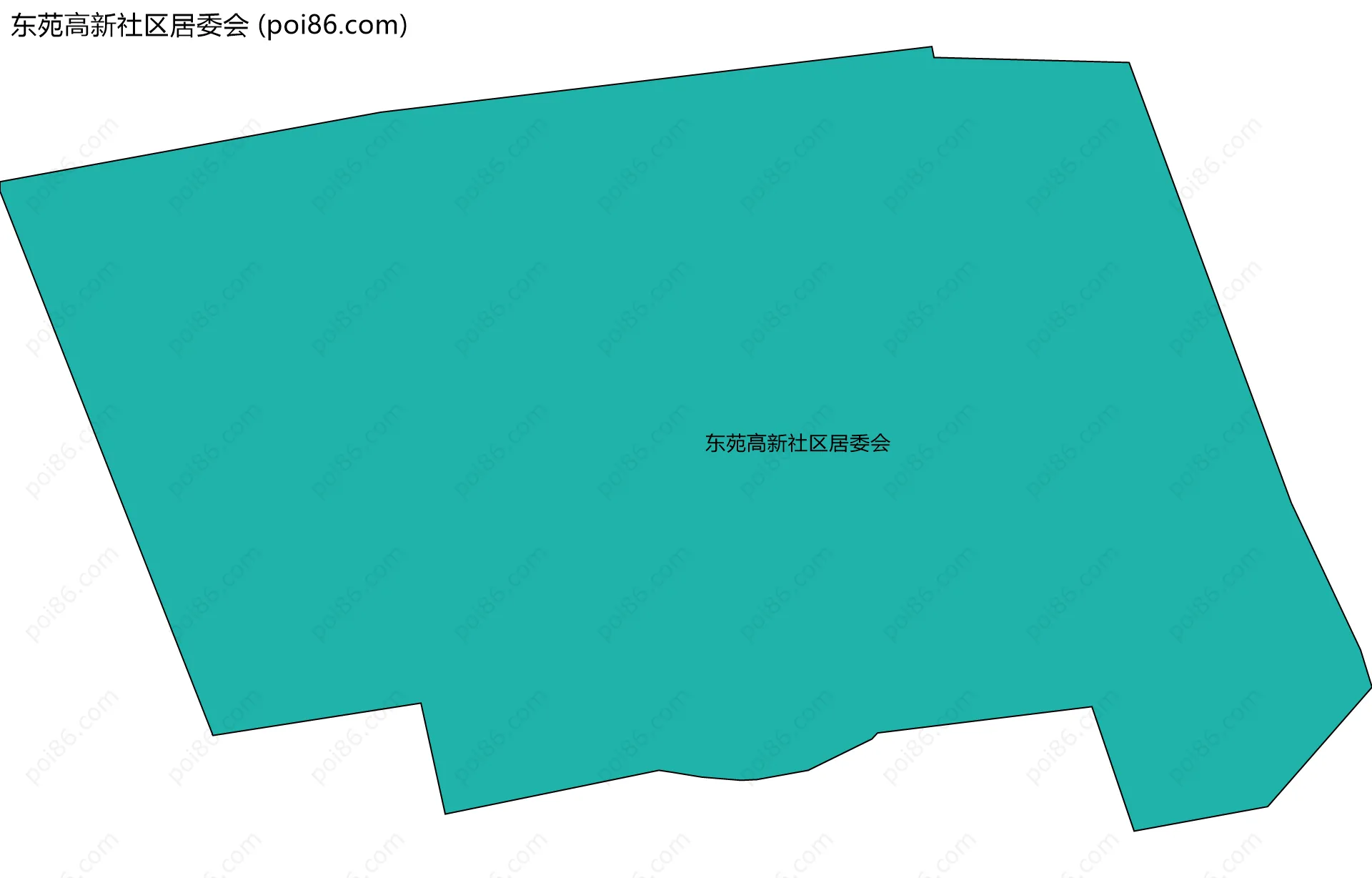 东苑高新社区居委会边界地图