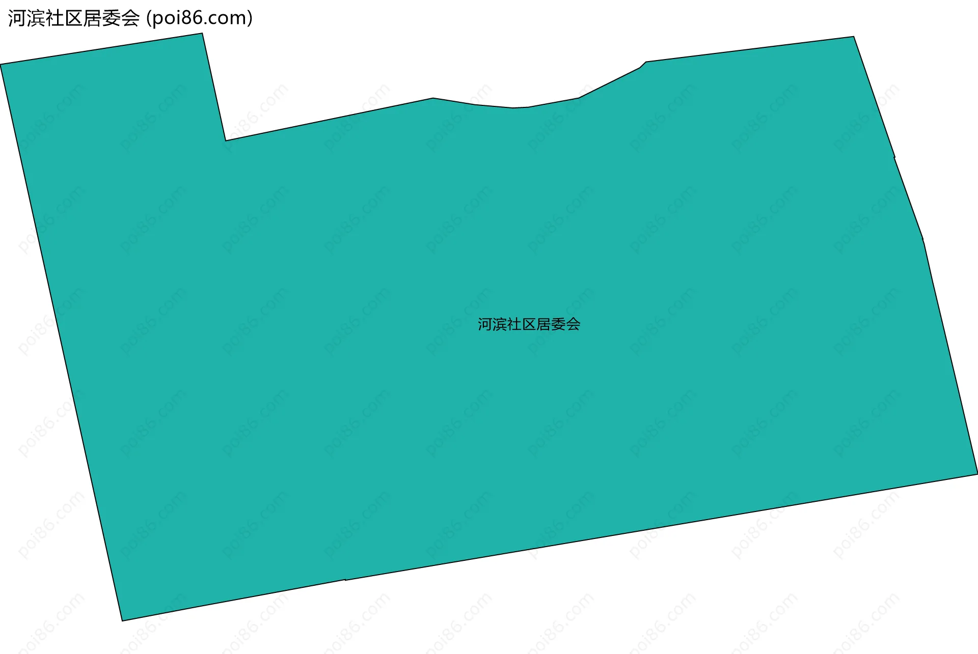 河滨社区居委会边界地图