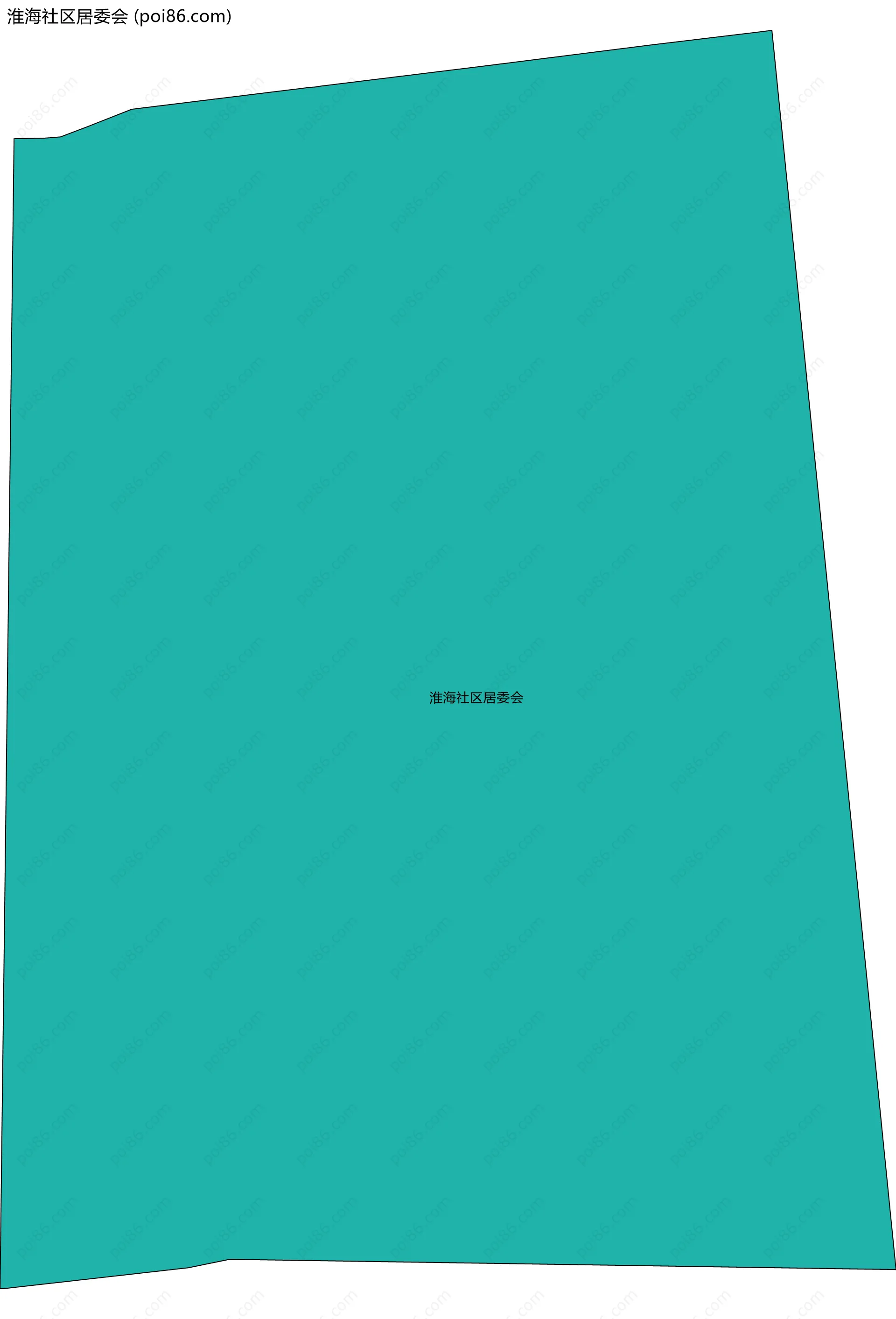 淮海社区居委会边界地图