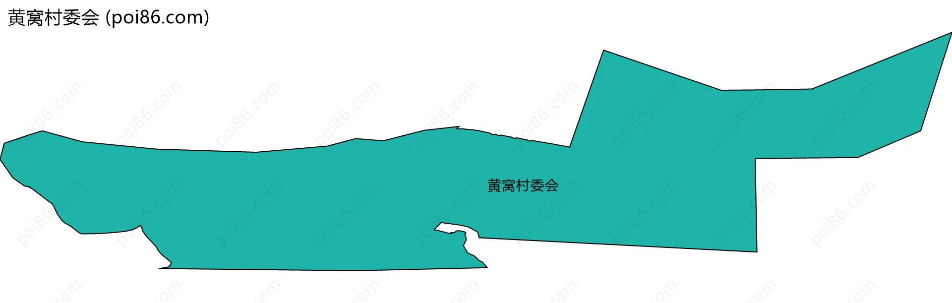 黄窝村委会边界地图