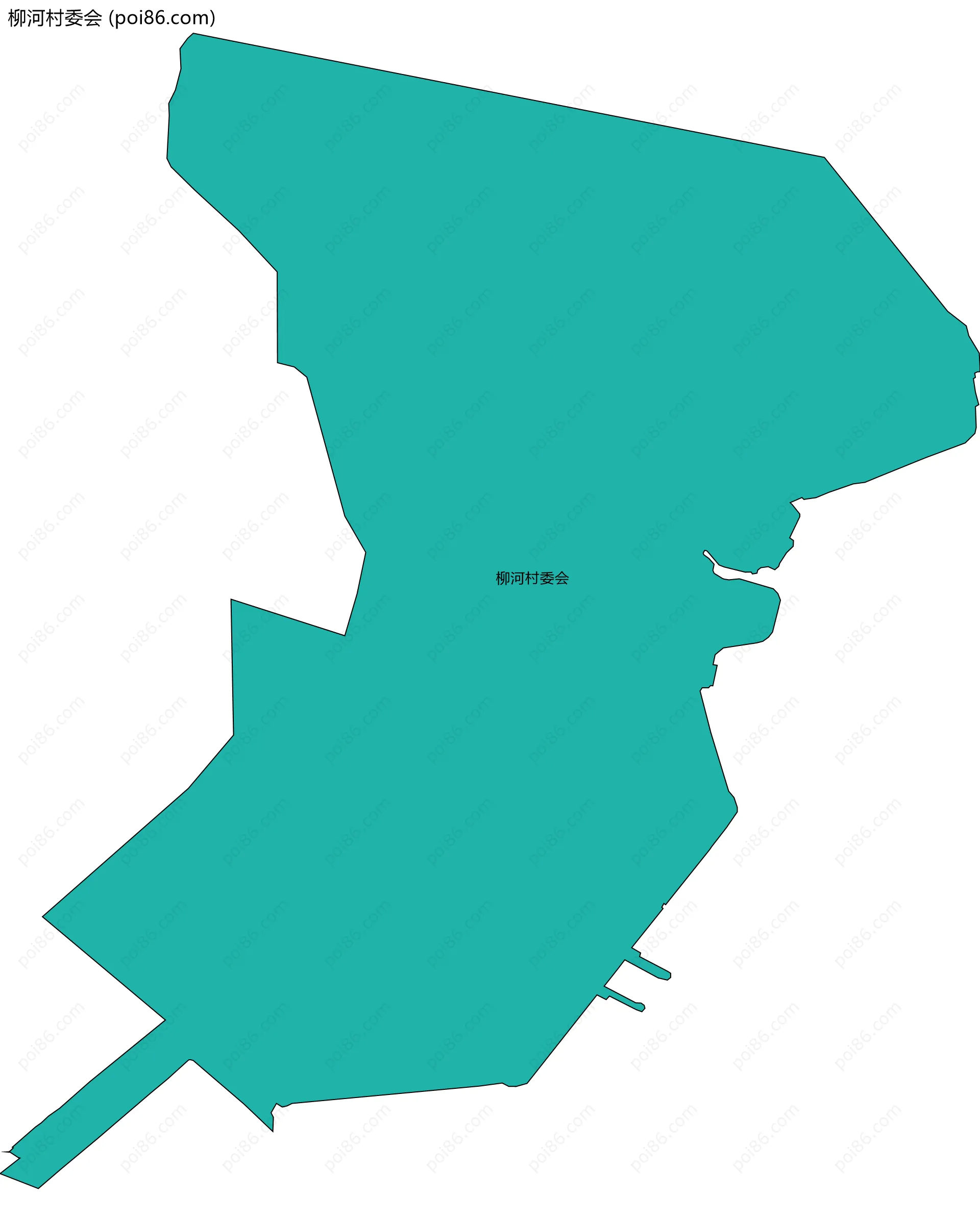 柳河村委会边界地图