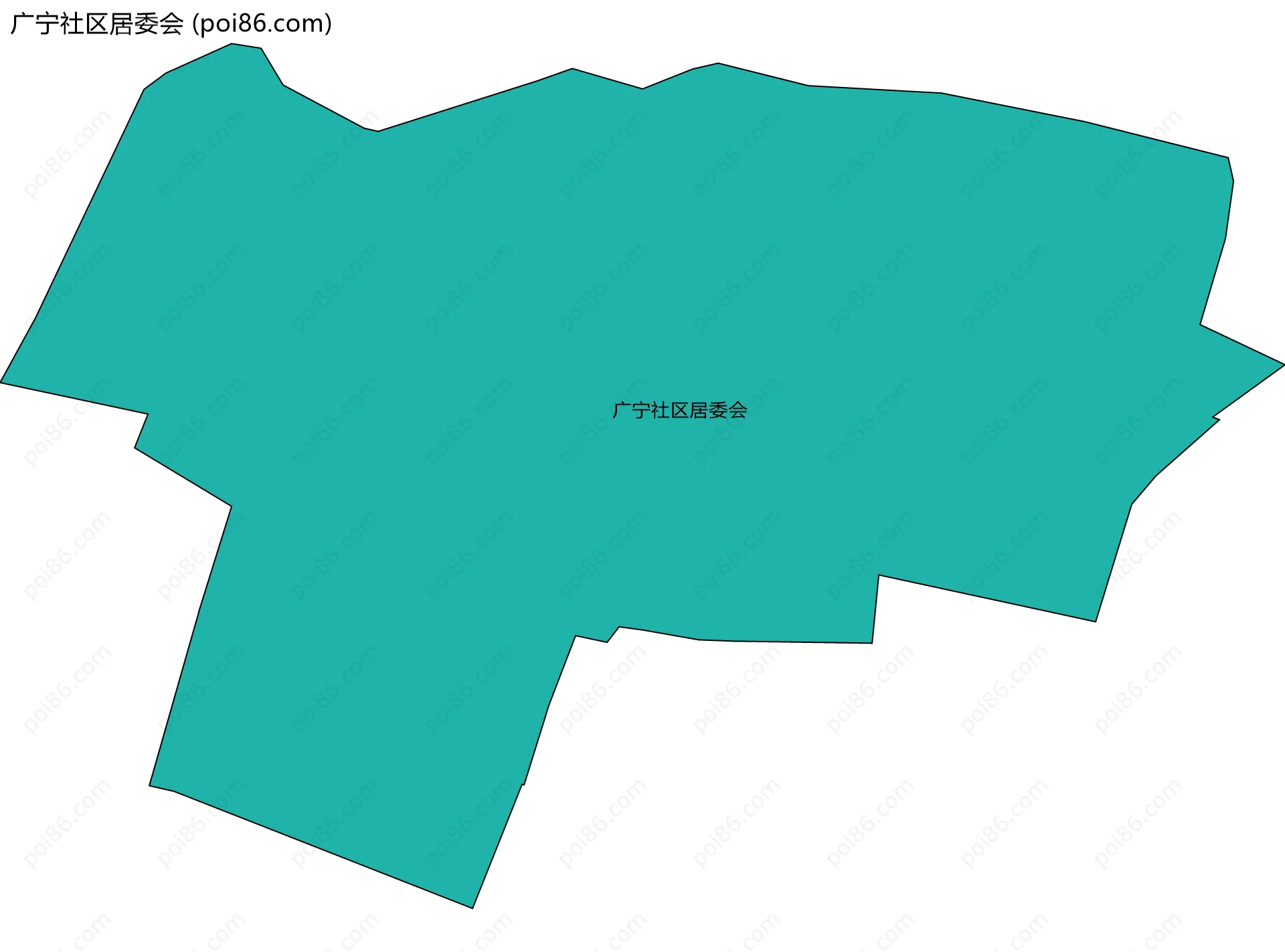 广宁社区居委会边界地图