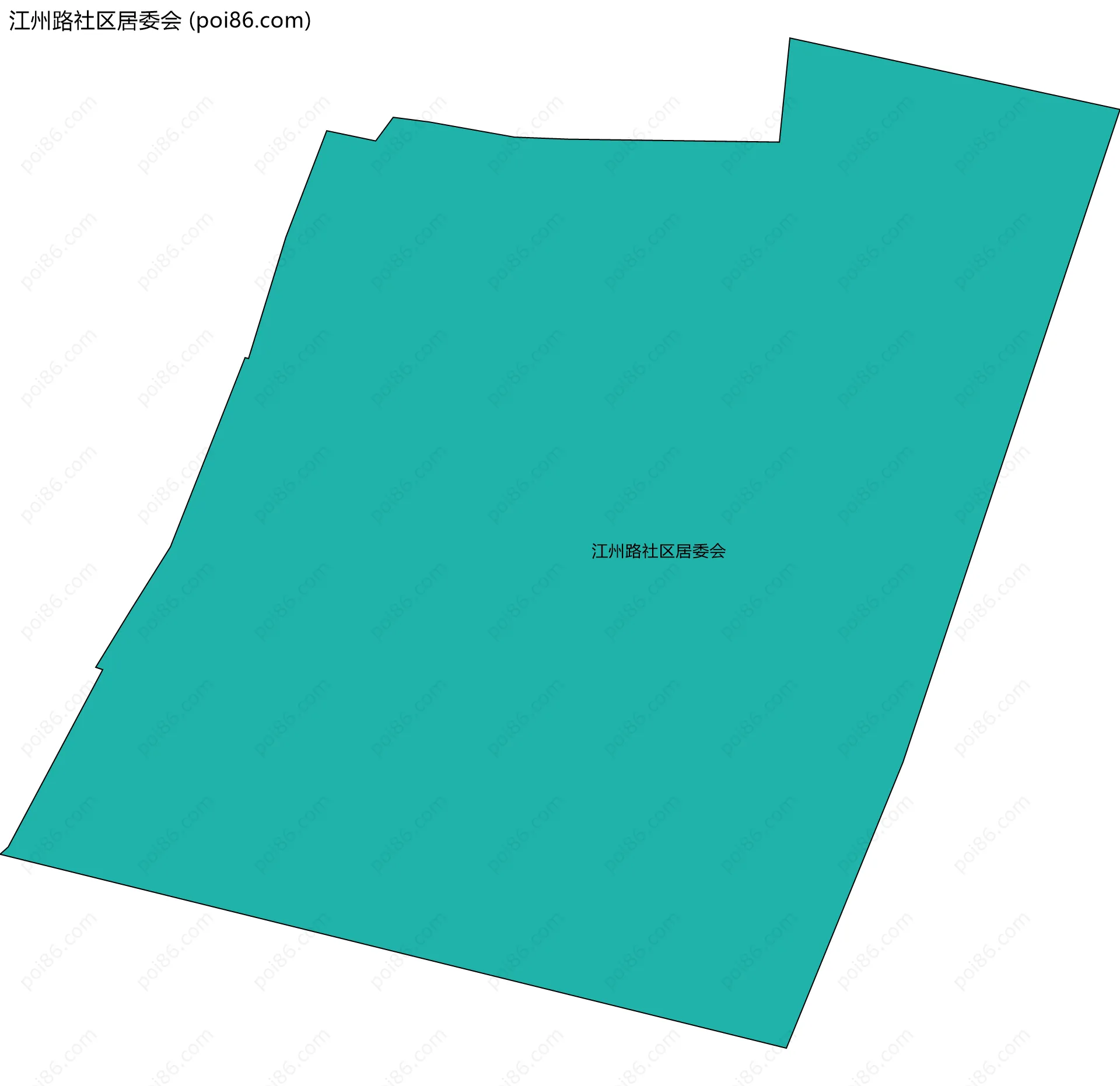 江州路社区居委会边界地图