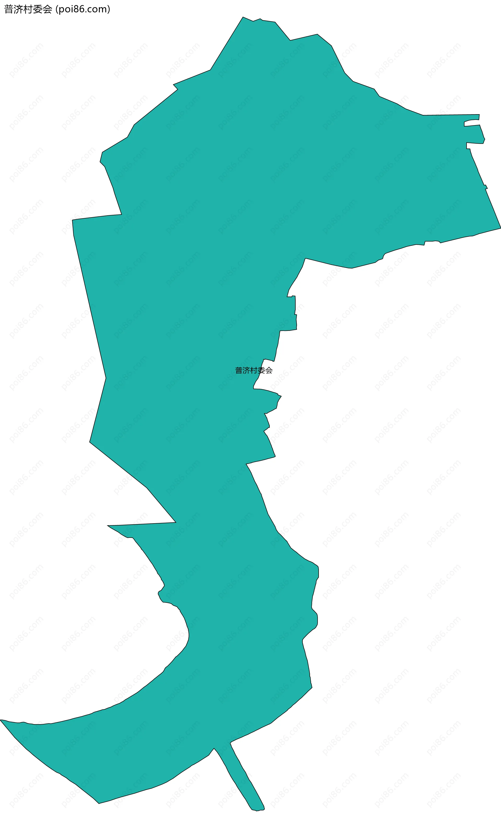 普济村委会边界地图