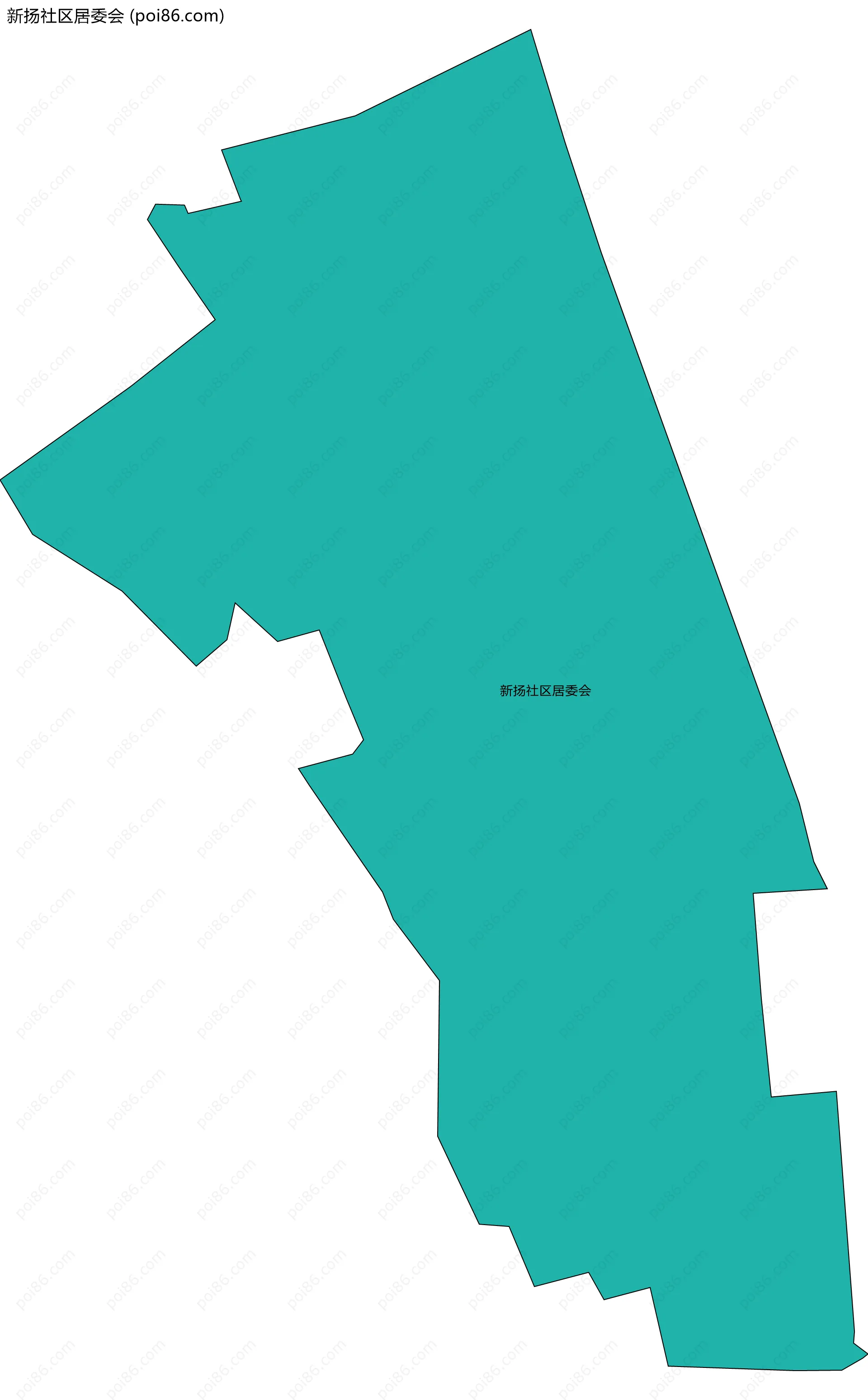 新扬社区居委会边界地图