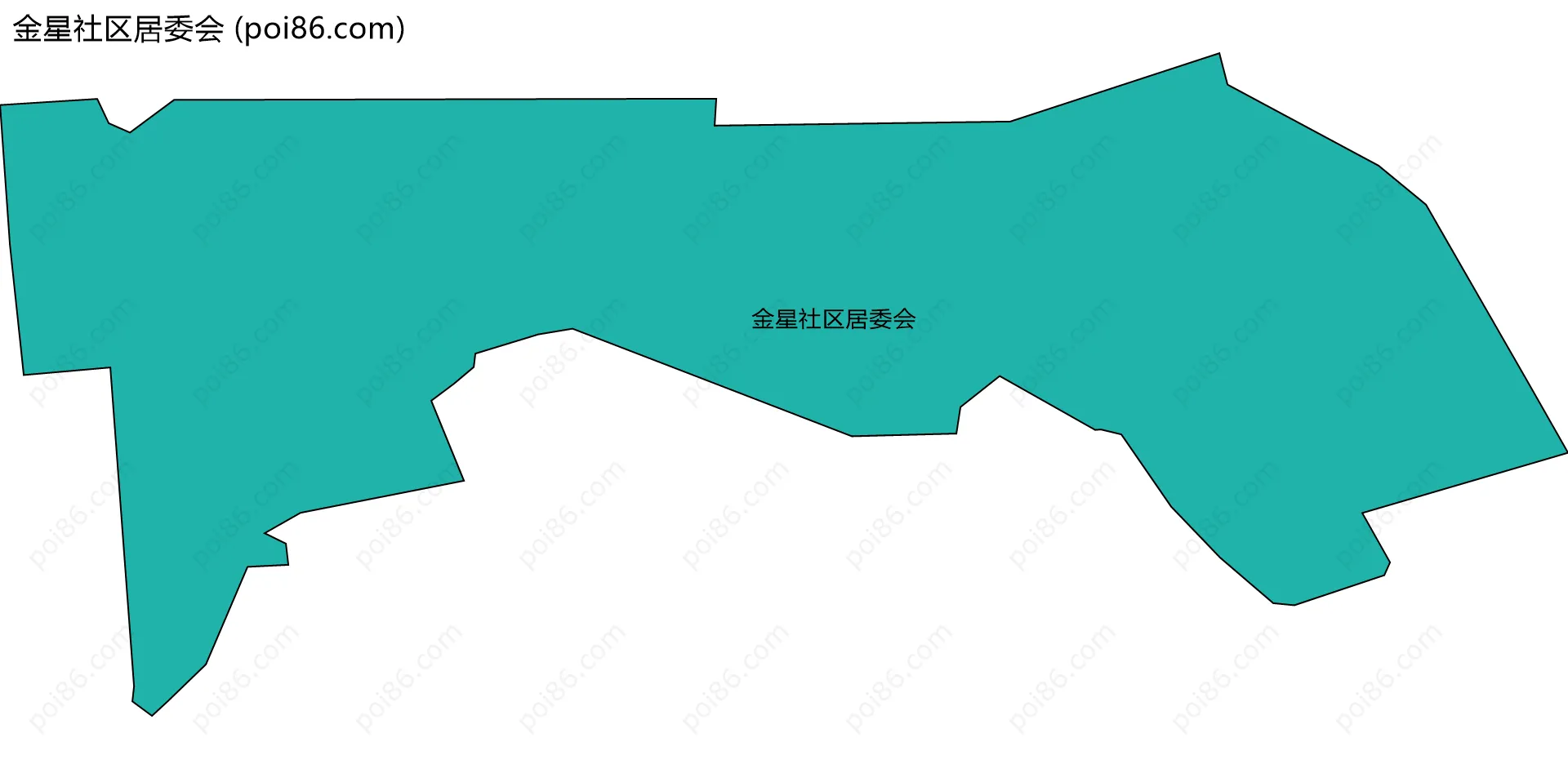 金星社区居委会边界地图