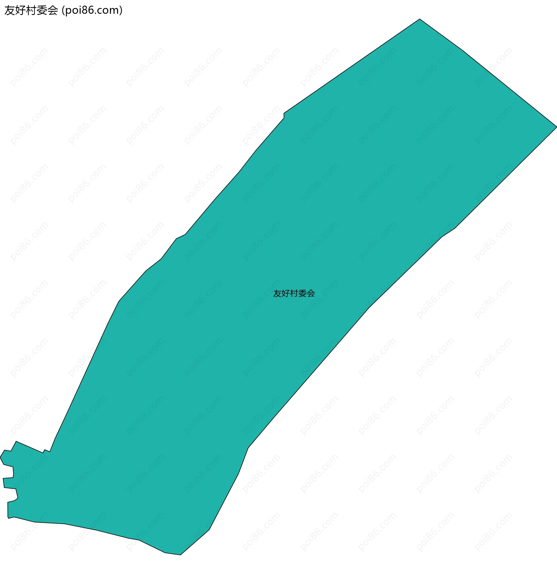 友好村委会边界地图