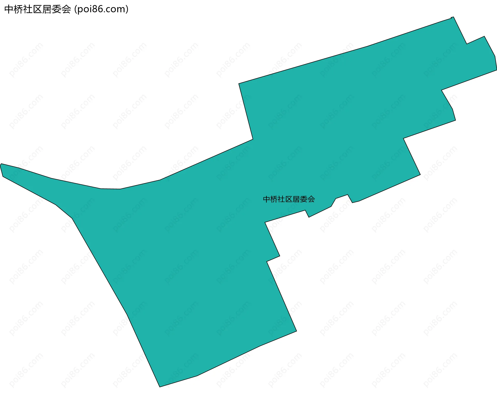中桥社区居委会边界地图