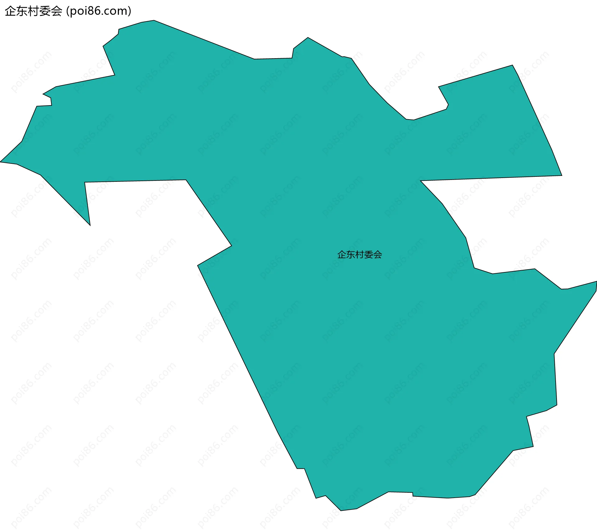 企东村委会边界地图