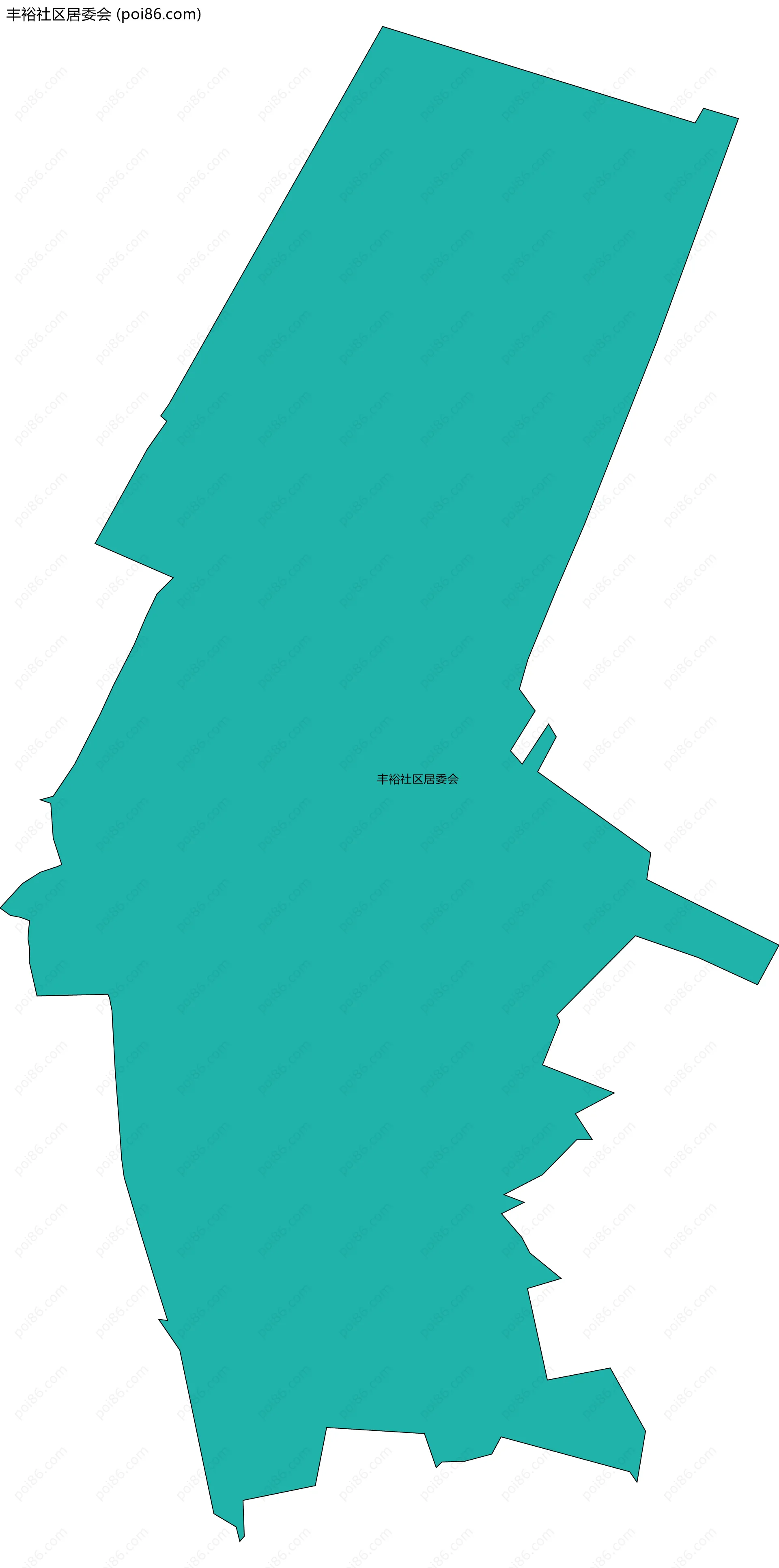 丰裕社区居委会边界地图