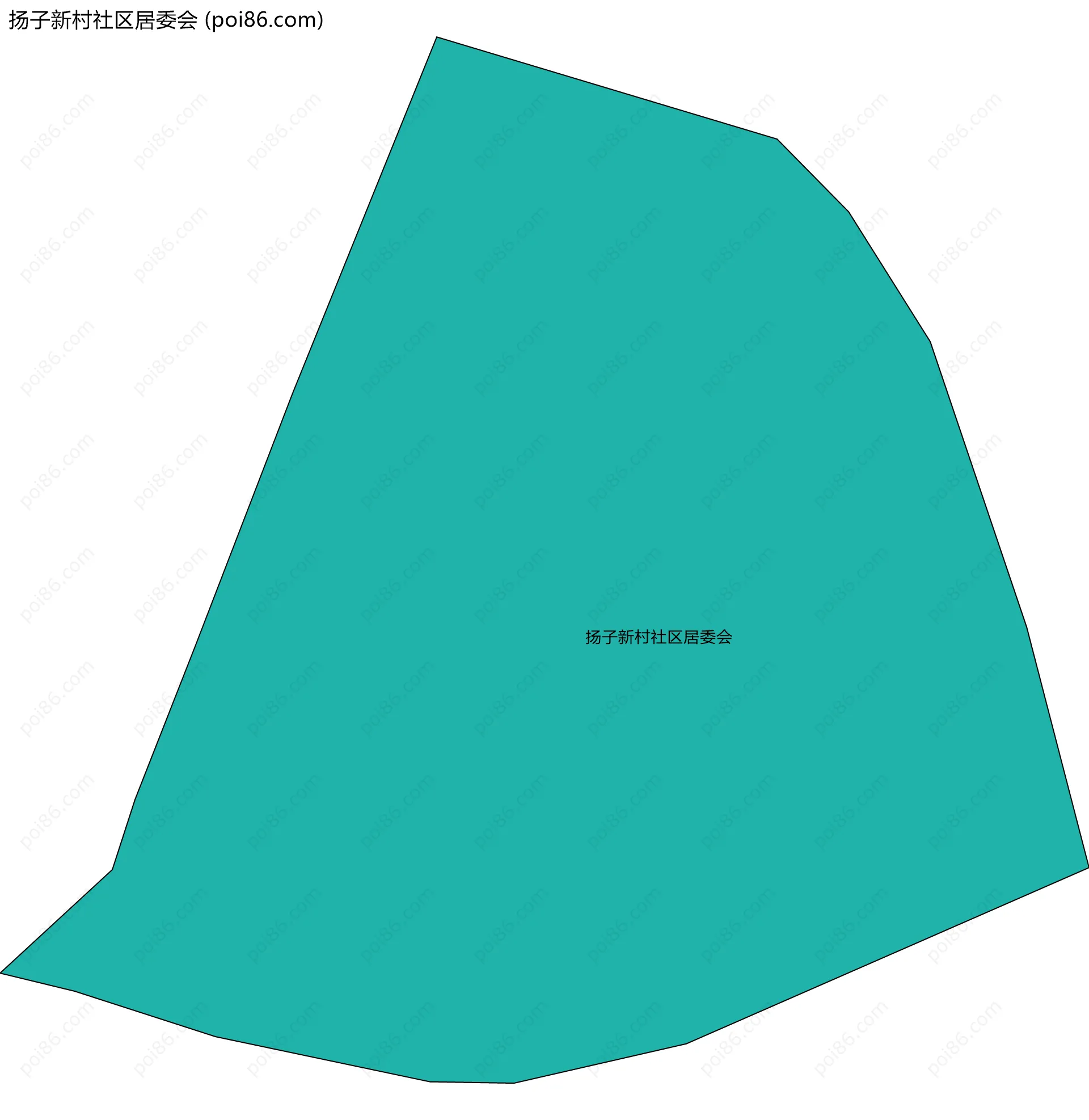 扬子新村社区居委会边界地图