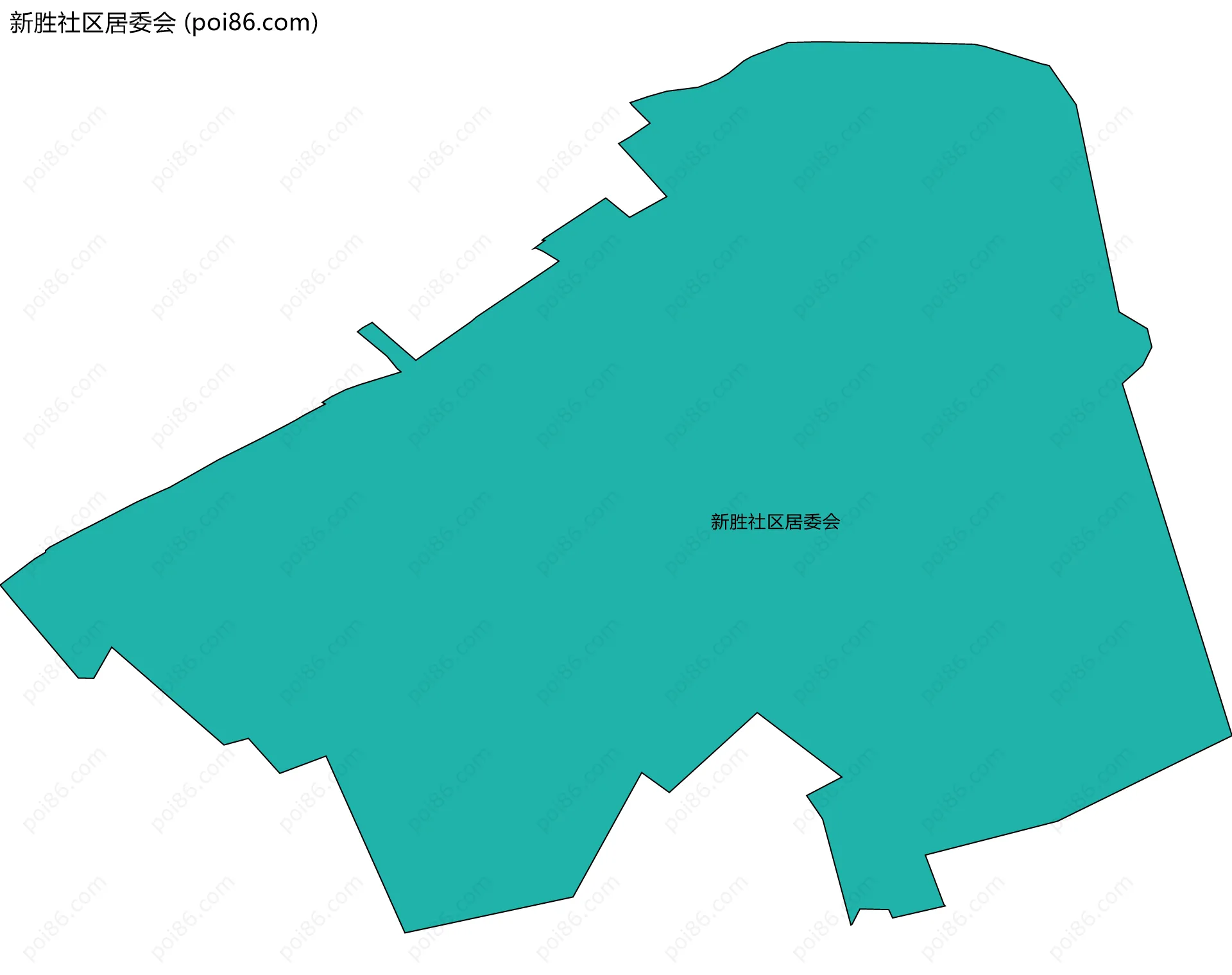 新胜社区居委会边界地图