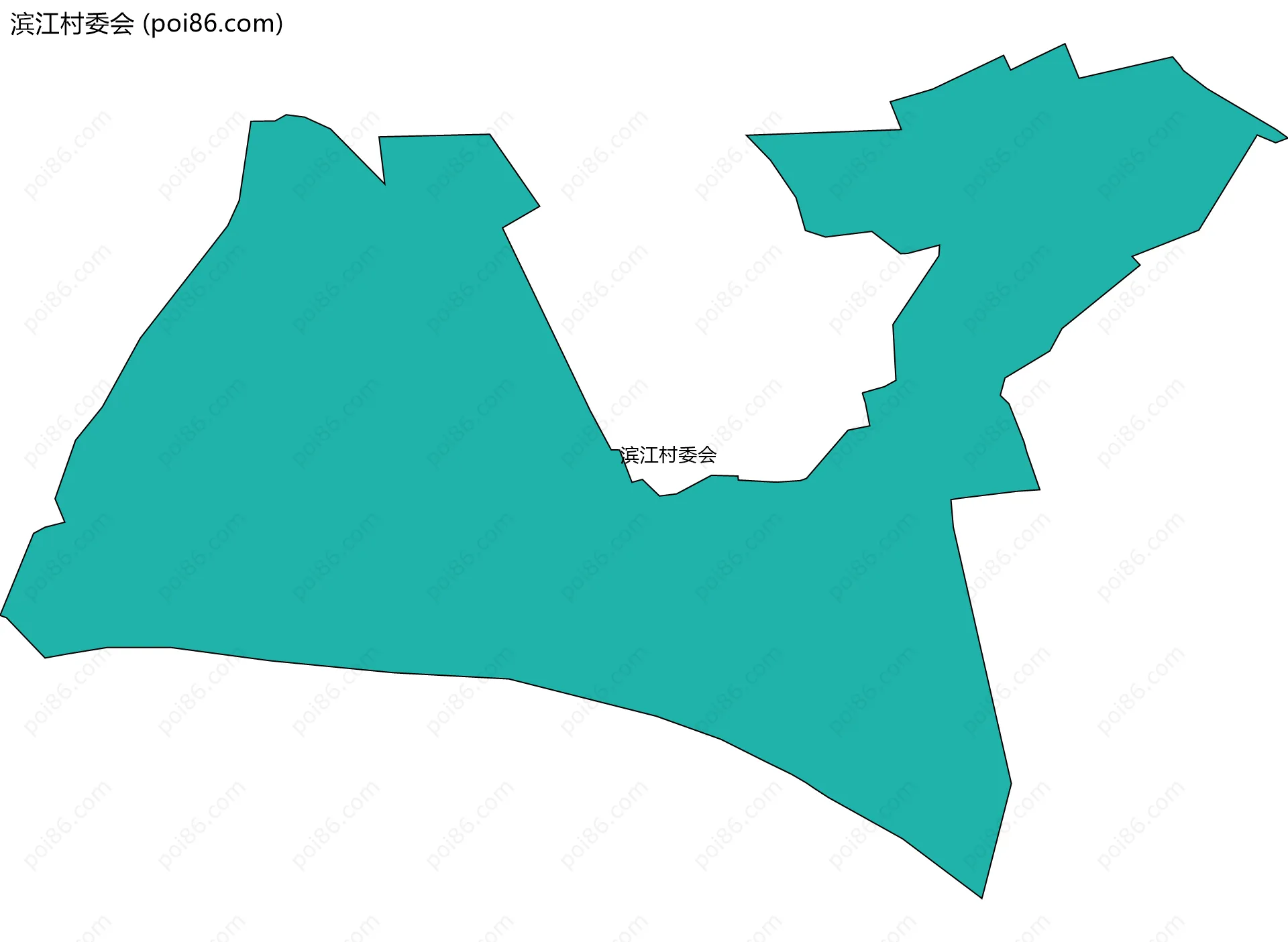 滨江村委会边界地图