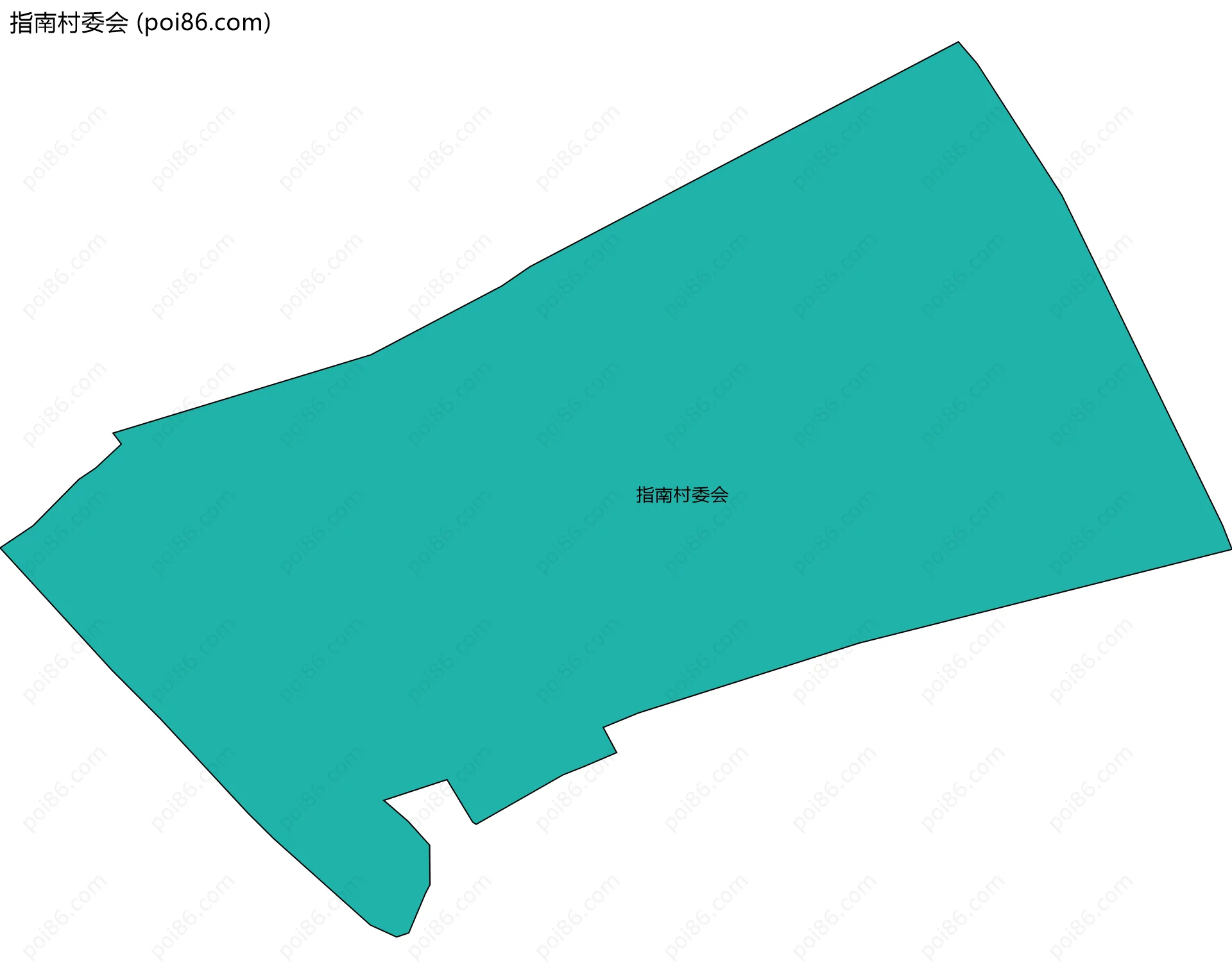 指南村委会边界地图