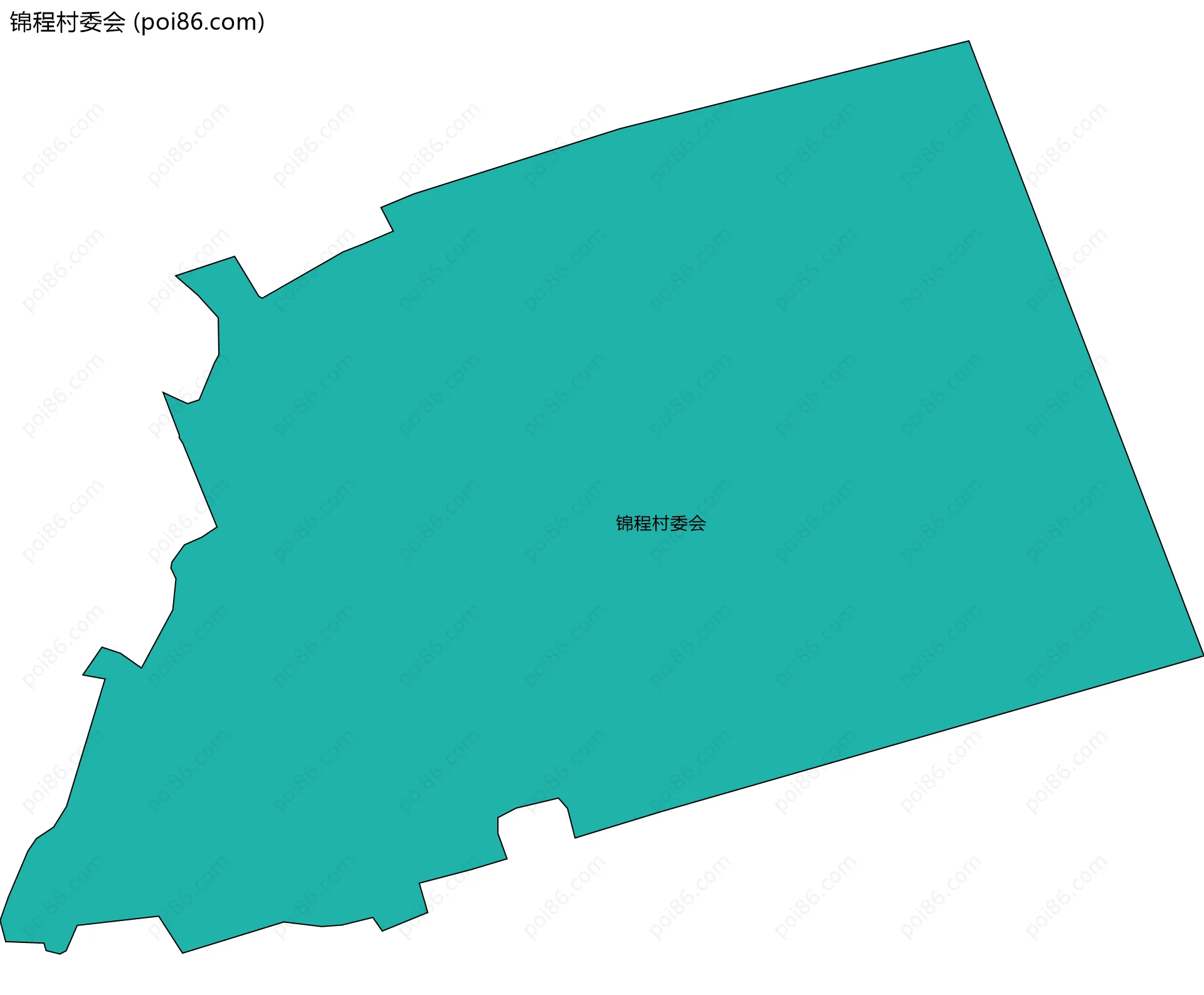 锦程村委会边界地图