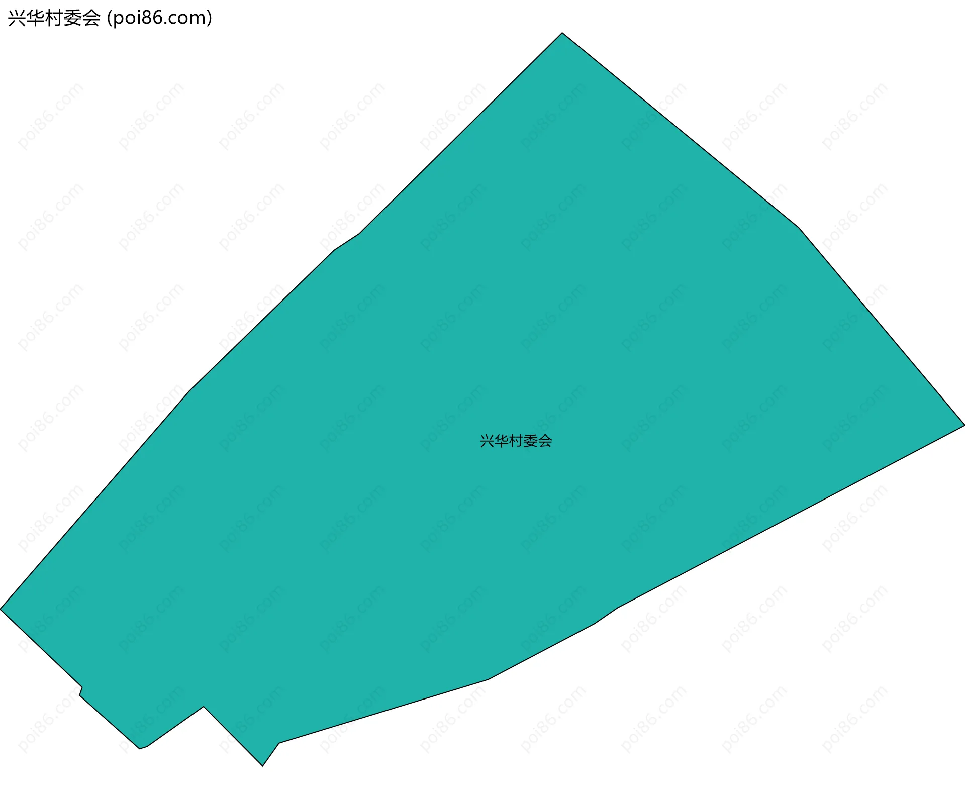 兴华村委会边界地图