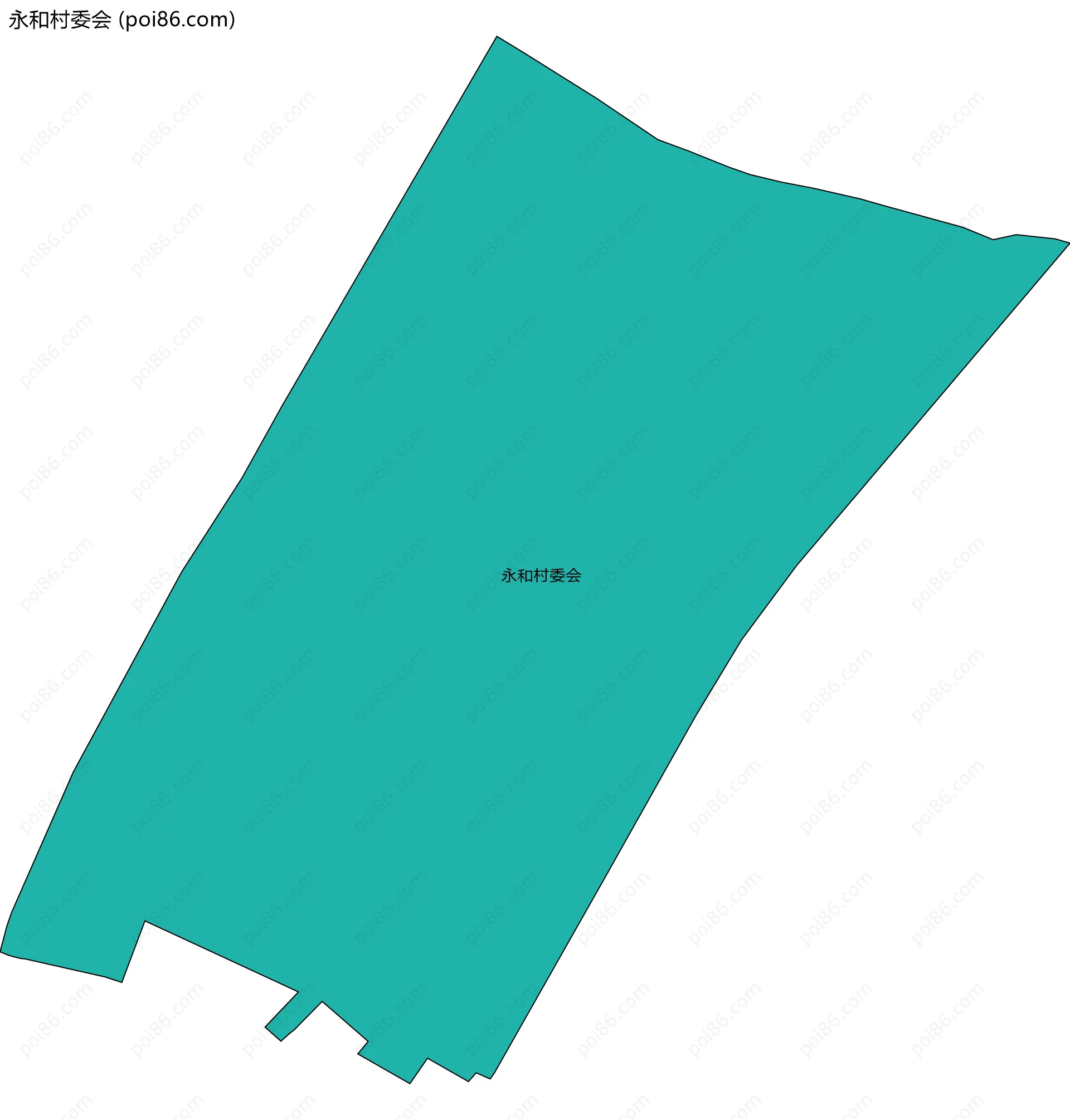 永和村委会边界地图