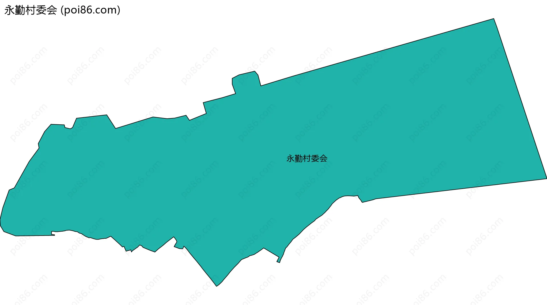 永勤村委会边界地图