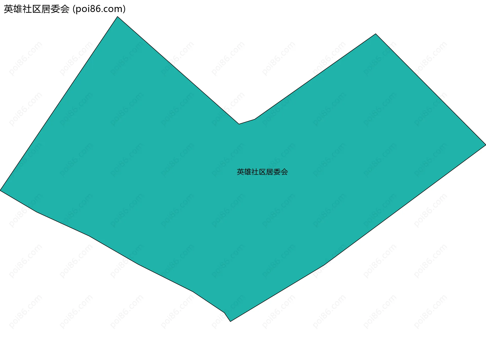 英雄社区居委会边界地图