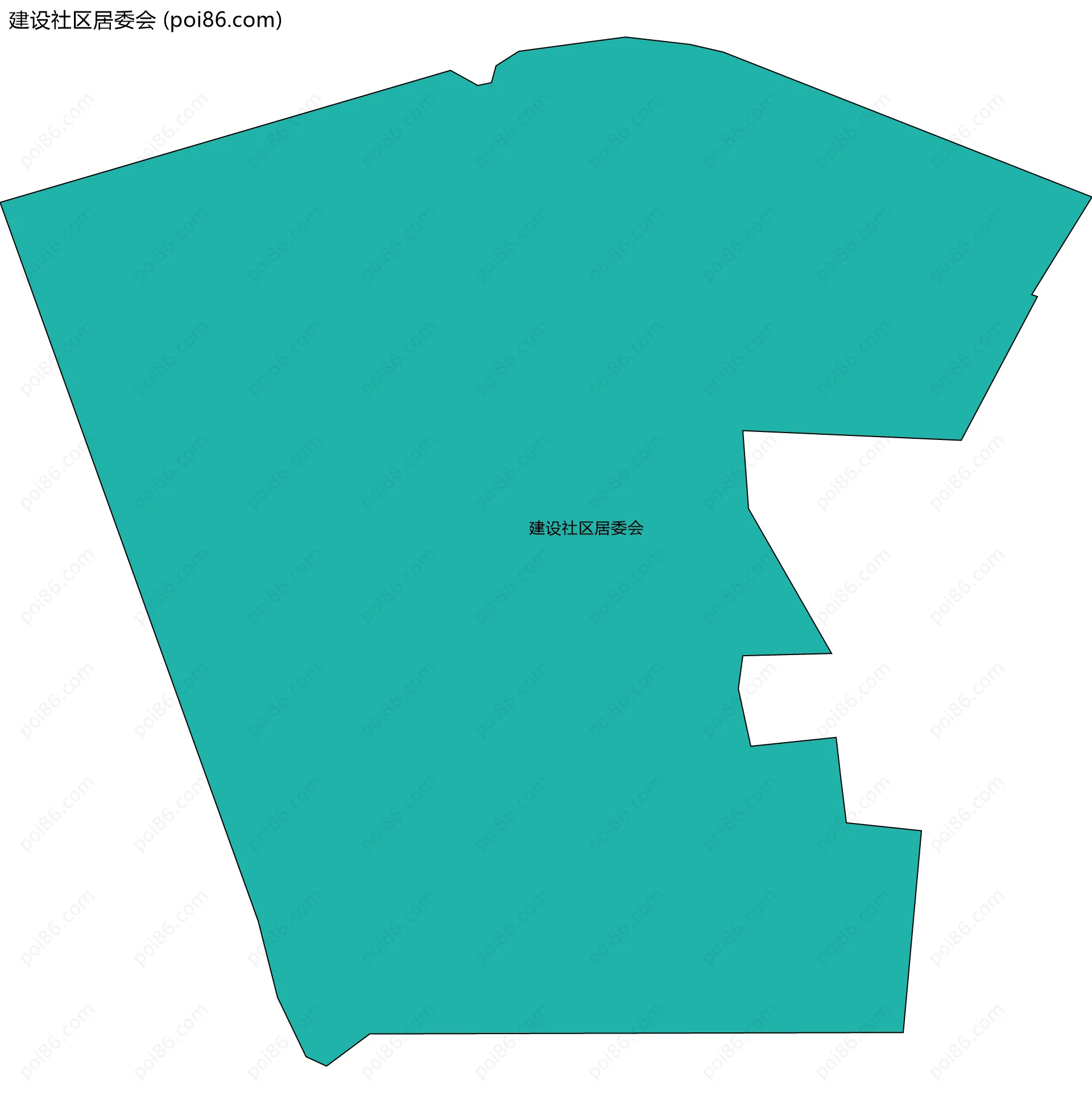 建设社区居委会边界地图