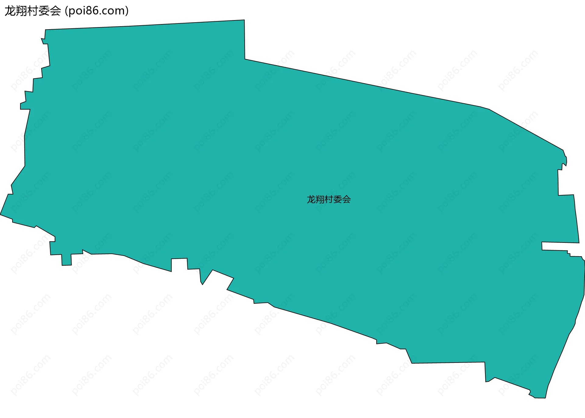 龙翔村委会边界地图