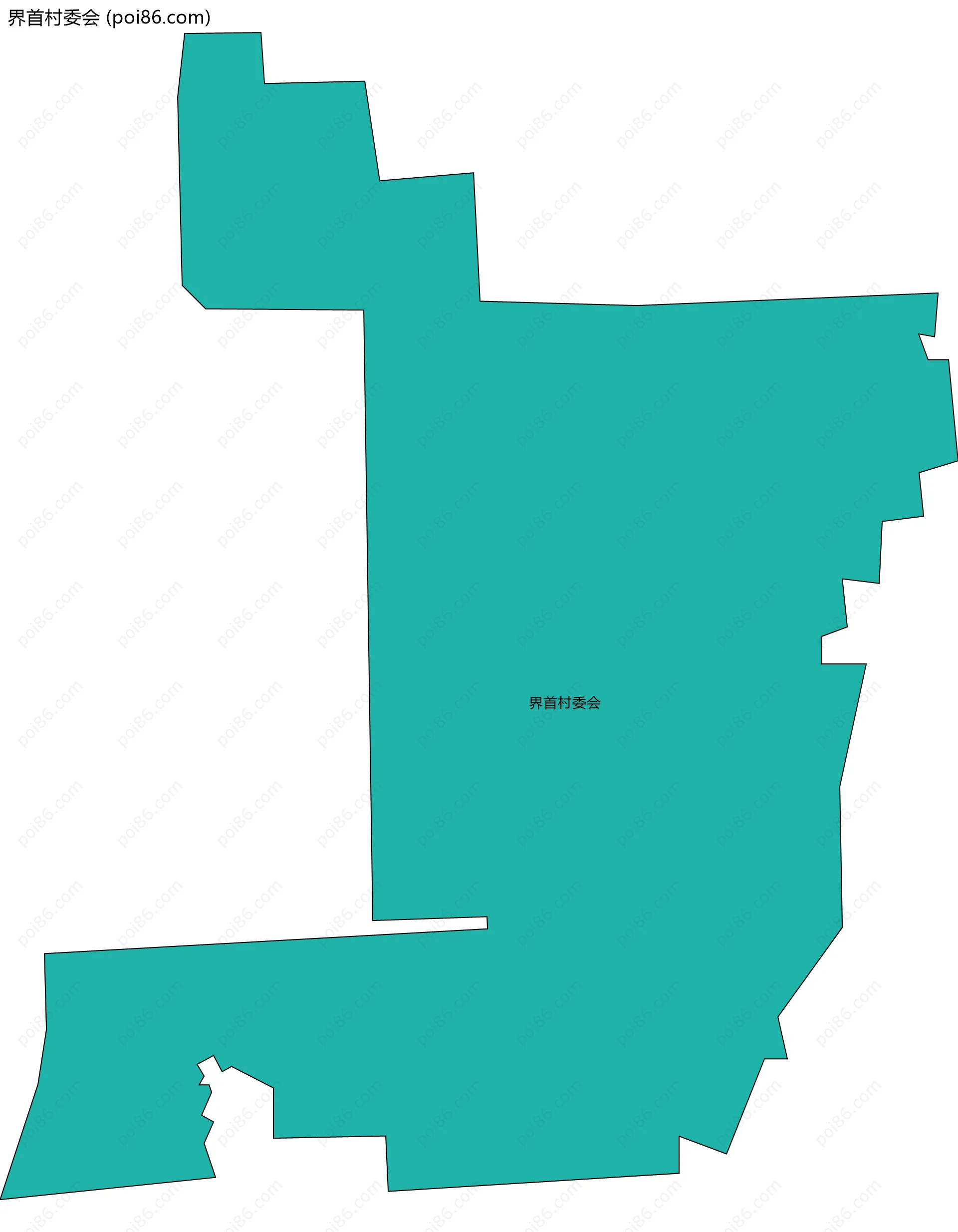 界首村委会边界地图