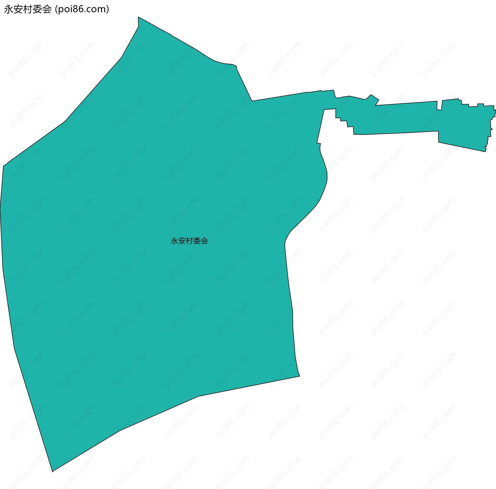 永安村委会边界地图