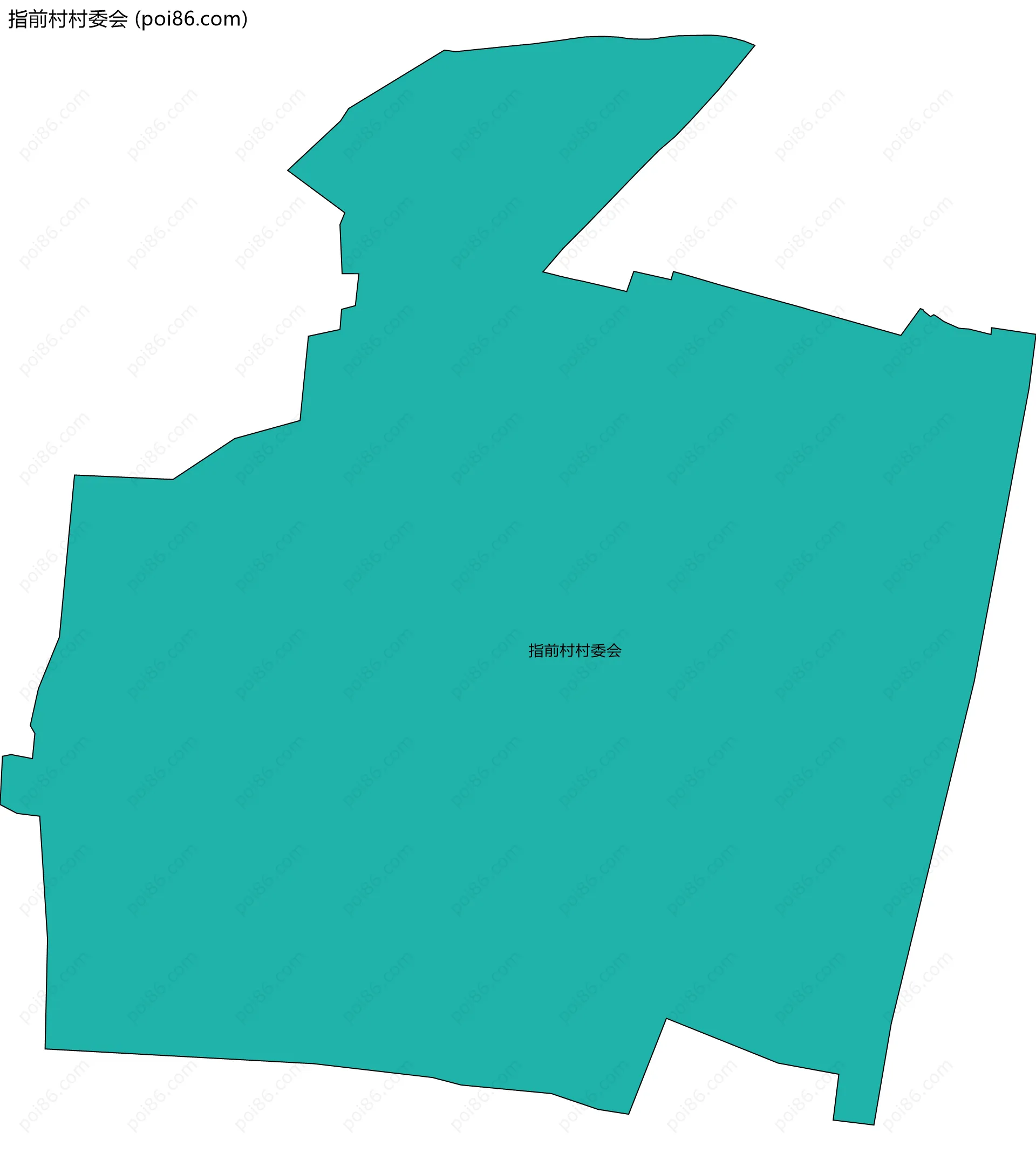 指前村村委会边界地图