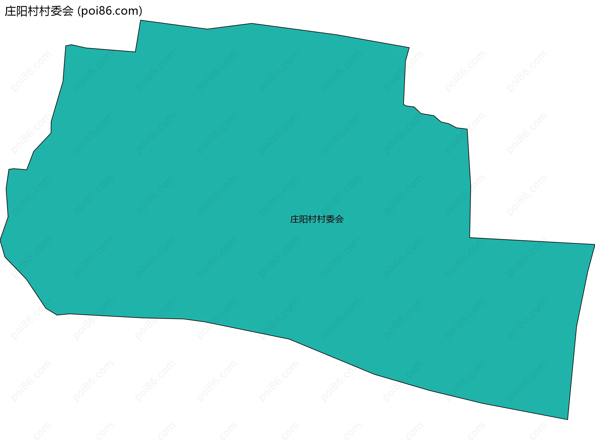 庄阳村村委会边界地图