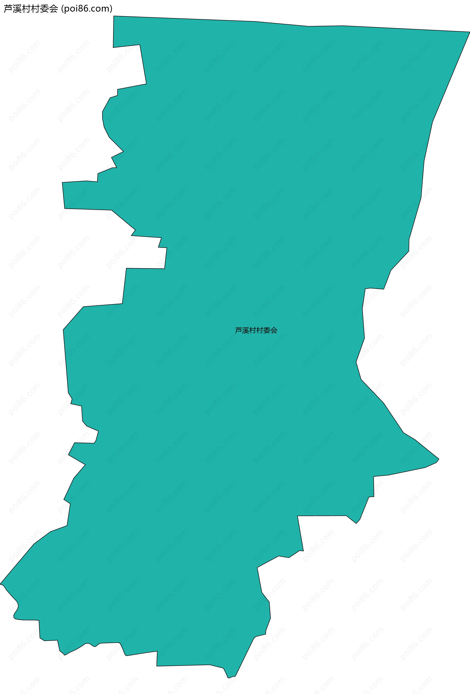 芦溪村村委会边界地图