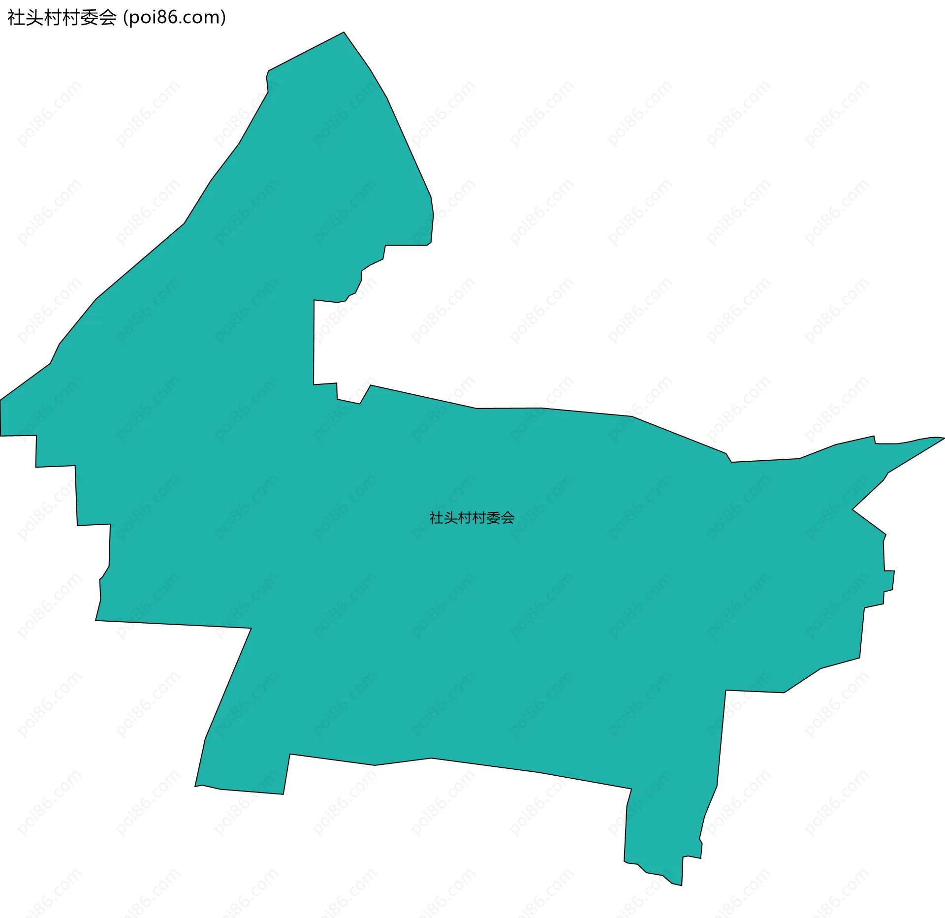 社头村村委会边界地图