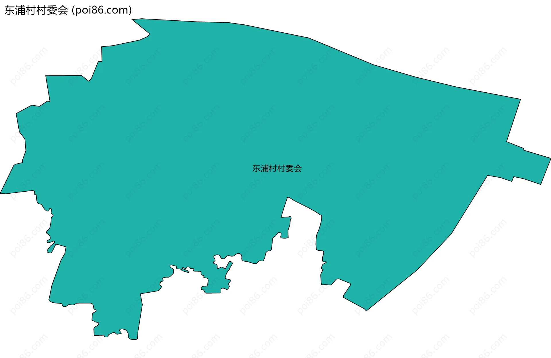 东浦村村委会边界地图