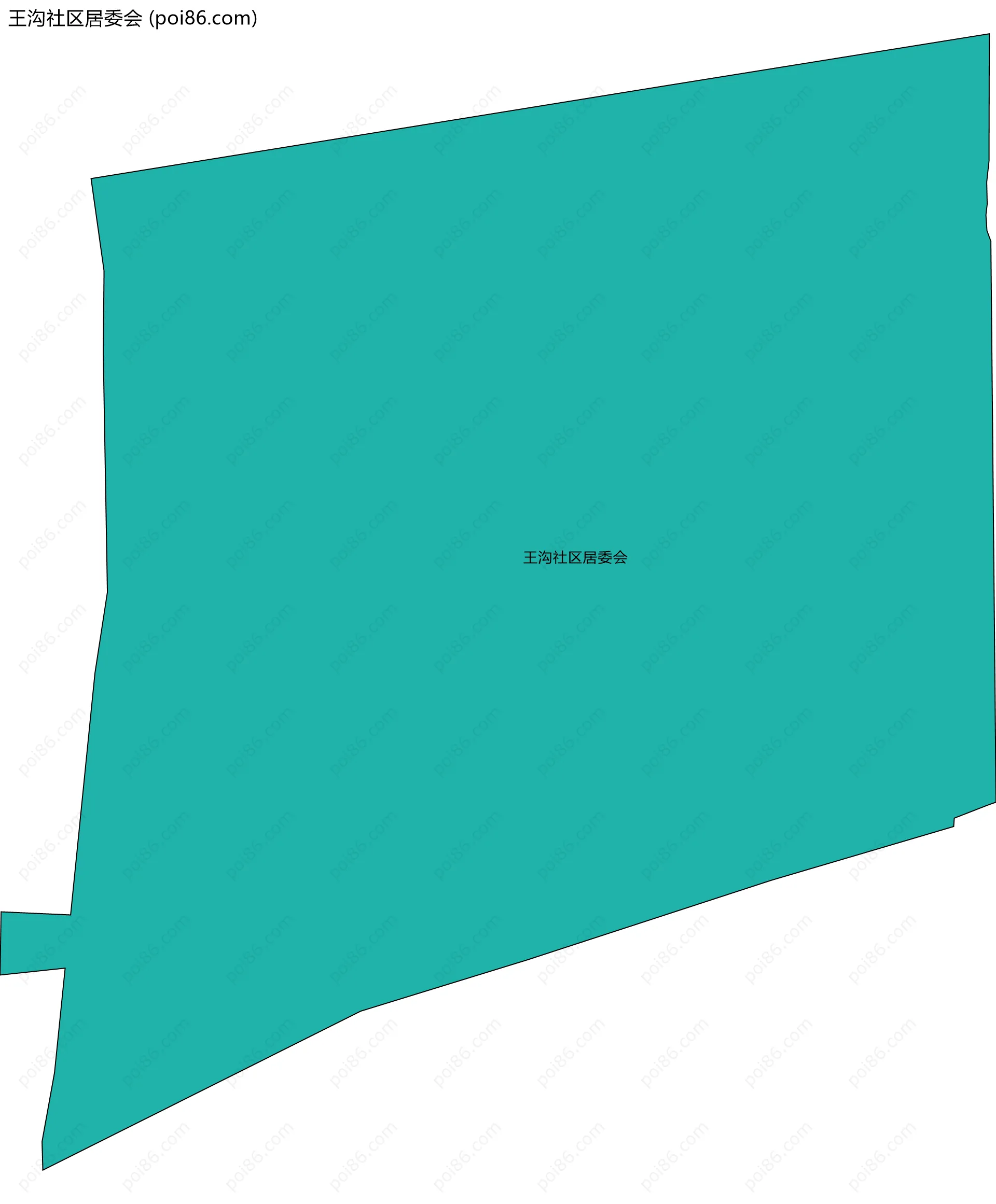 王沟社区居委会边界地图