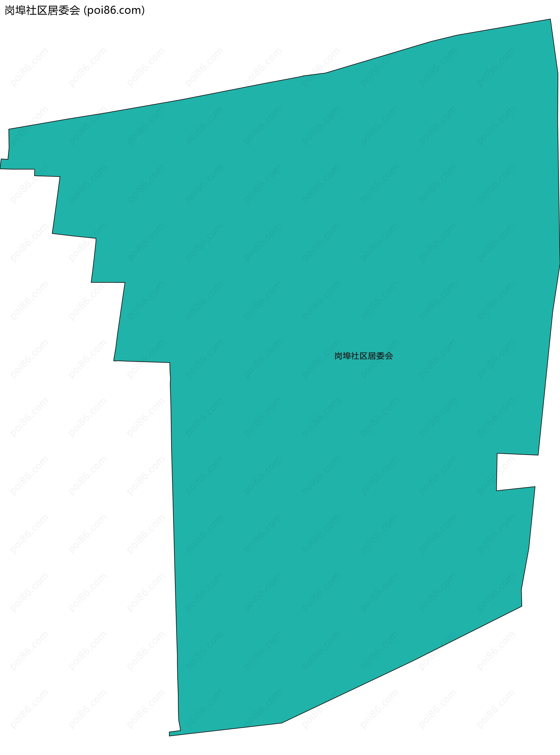 岗埠社区居委会边界地图