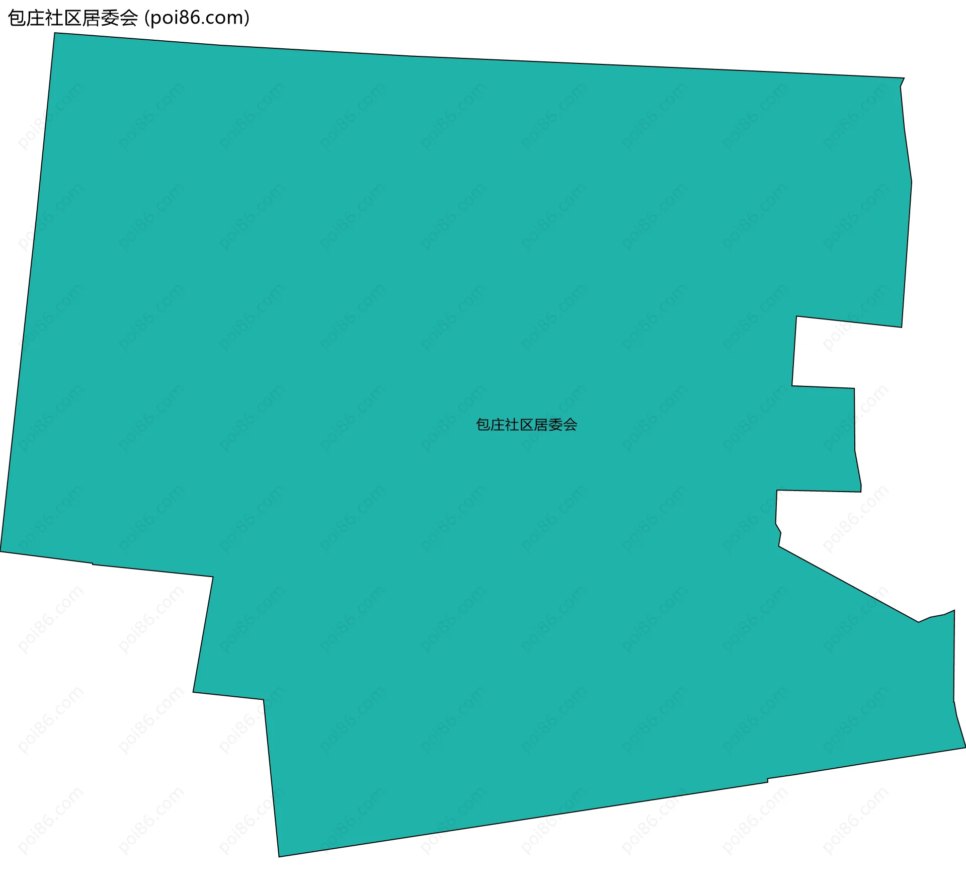 包庄社区居委会边界地图