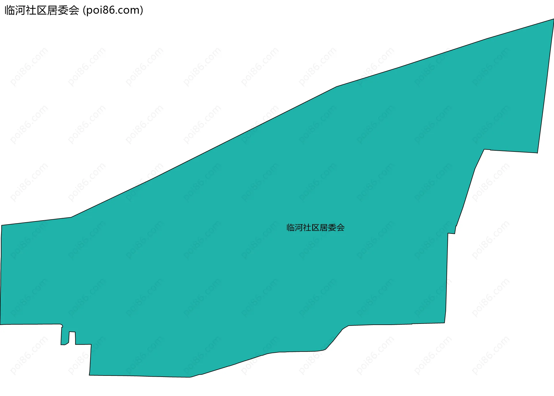 临河社区居委会边界地图