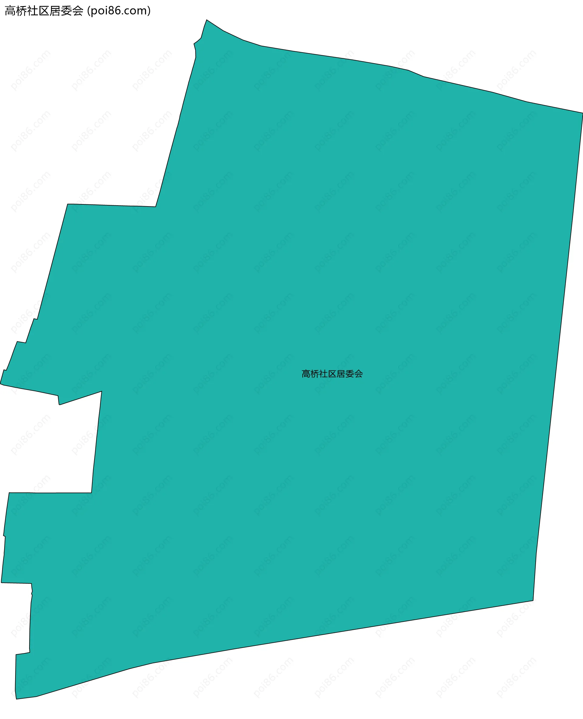 高桥社区居委会边界地图