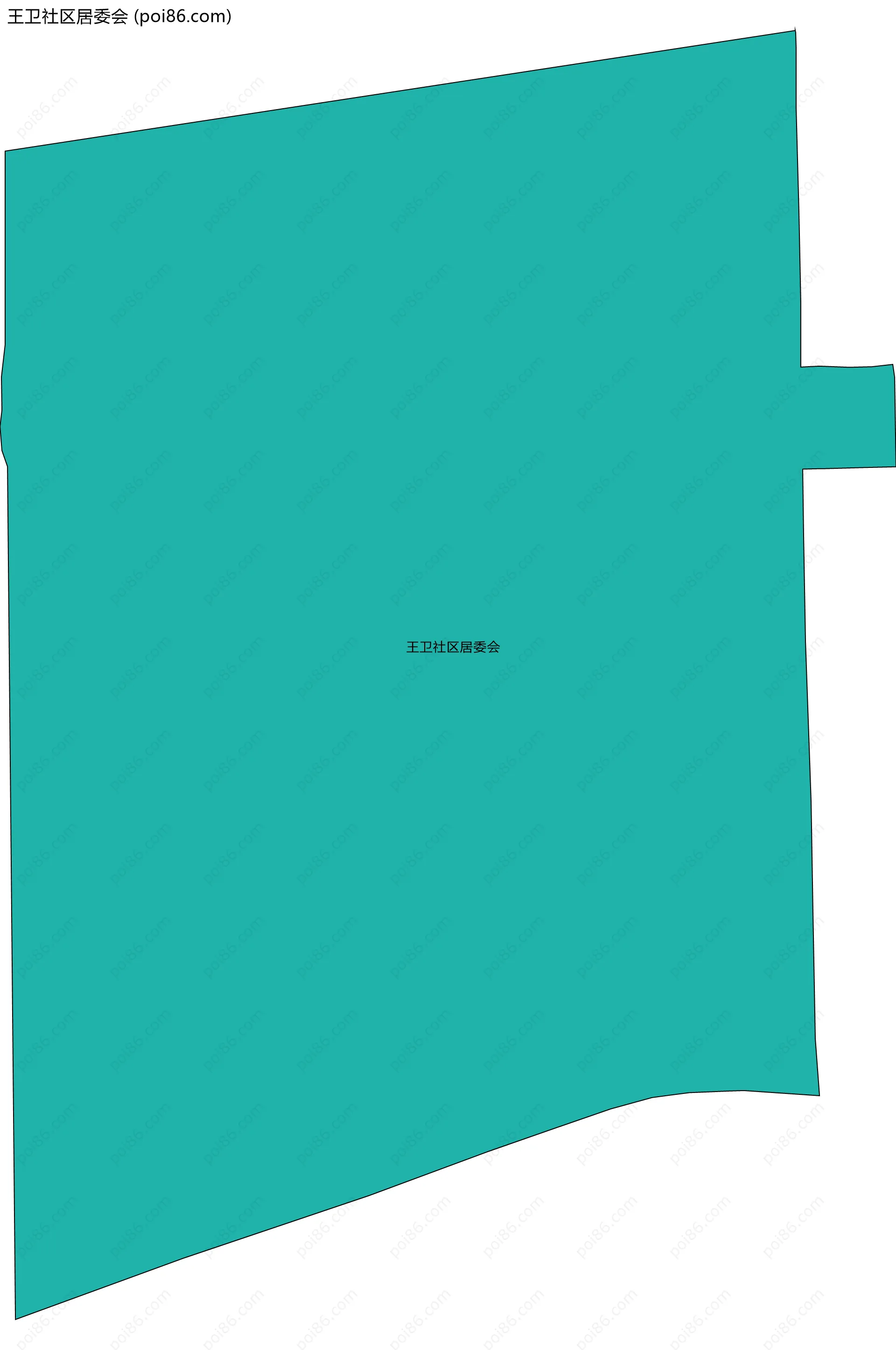 王卫社区居委会边界地图