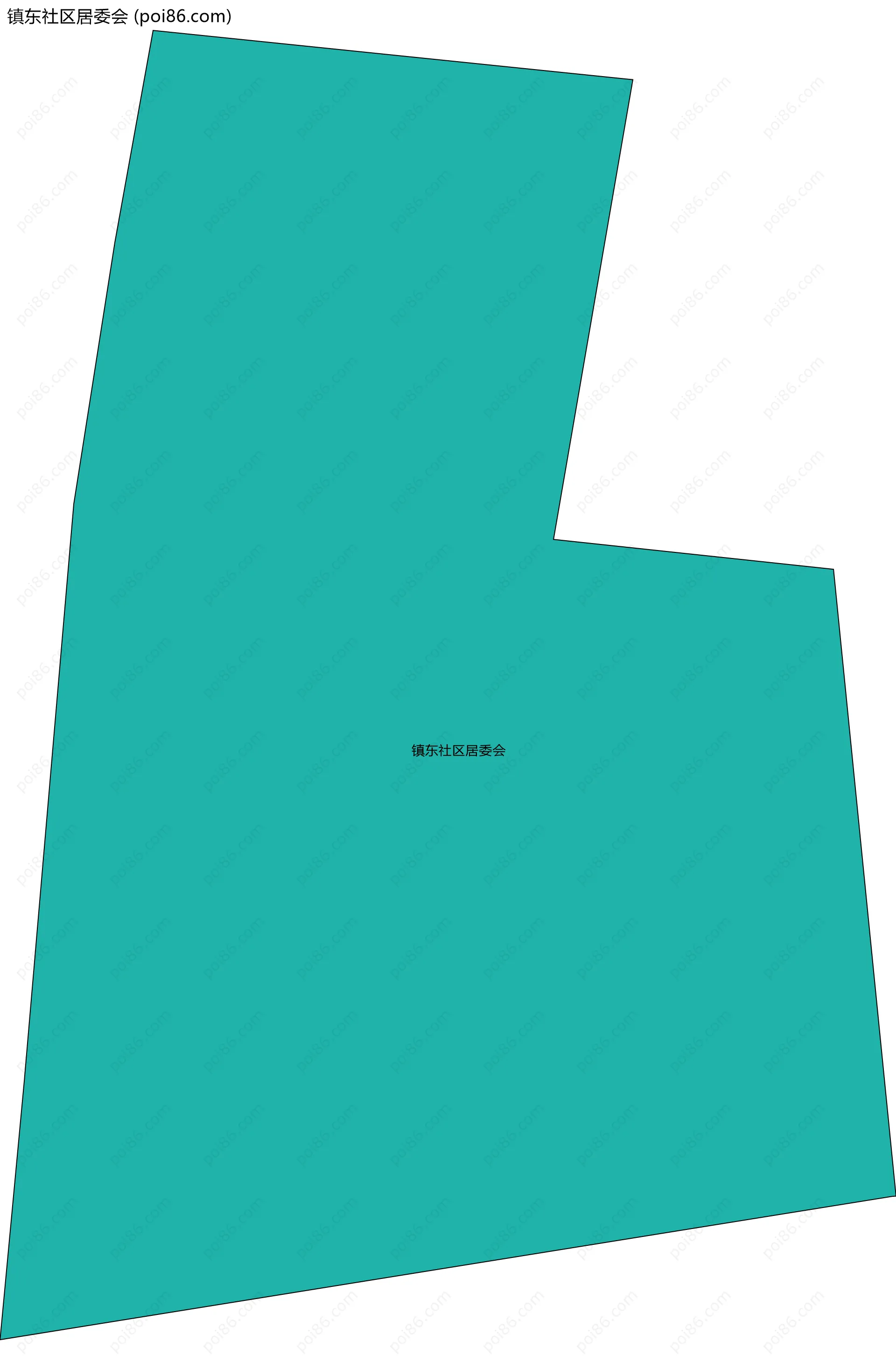 镇东社区居委会边界地图