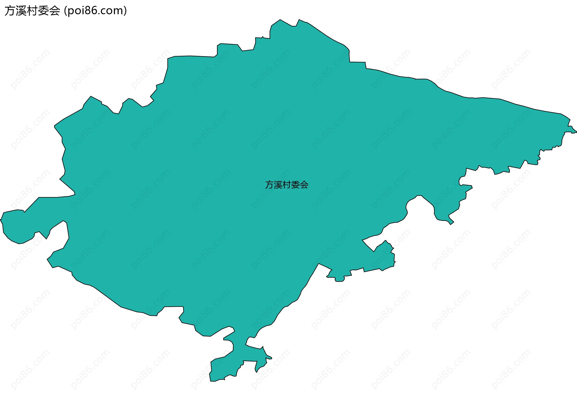 方溪村委会边界地图