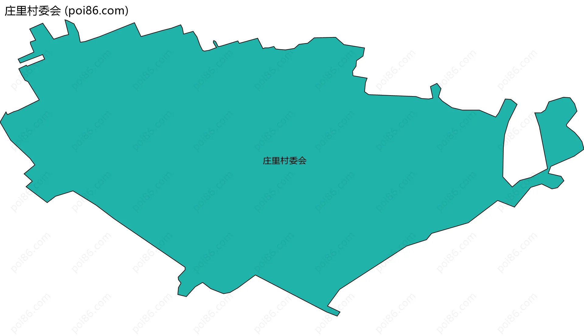 庄里村委会边界地图