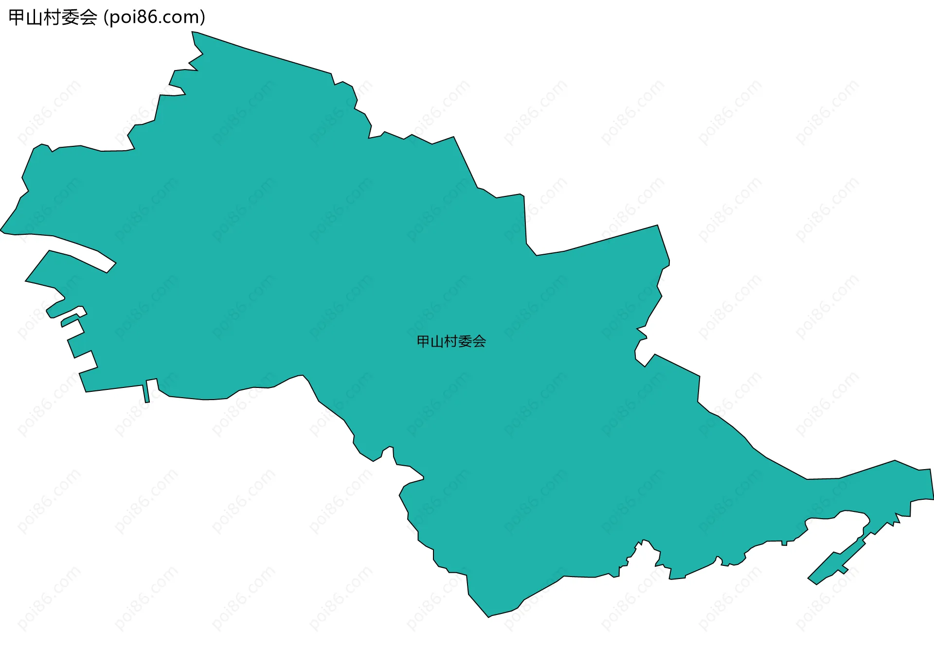 甲山村委会边界地图