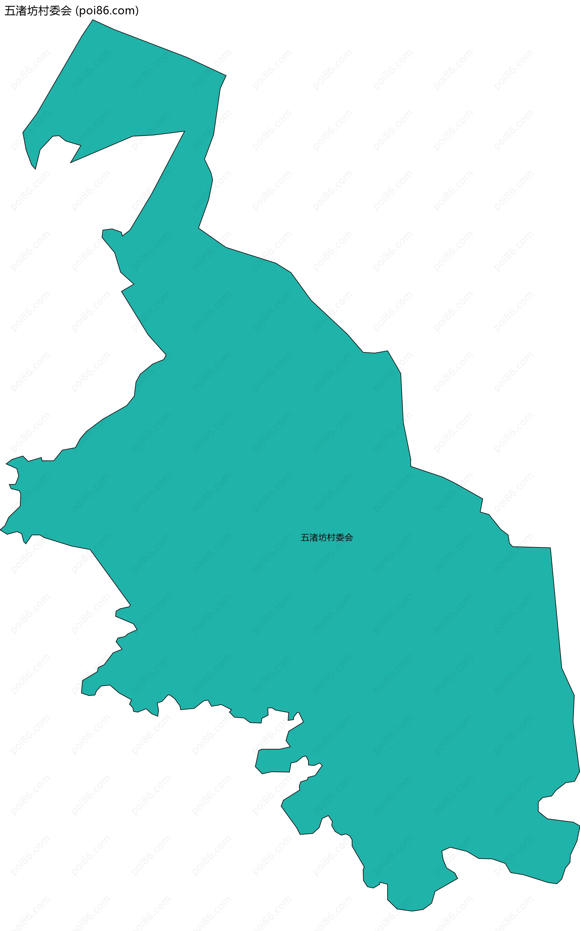 五渚坊村委会边界地图