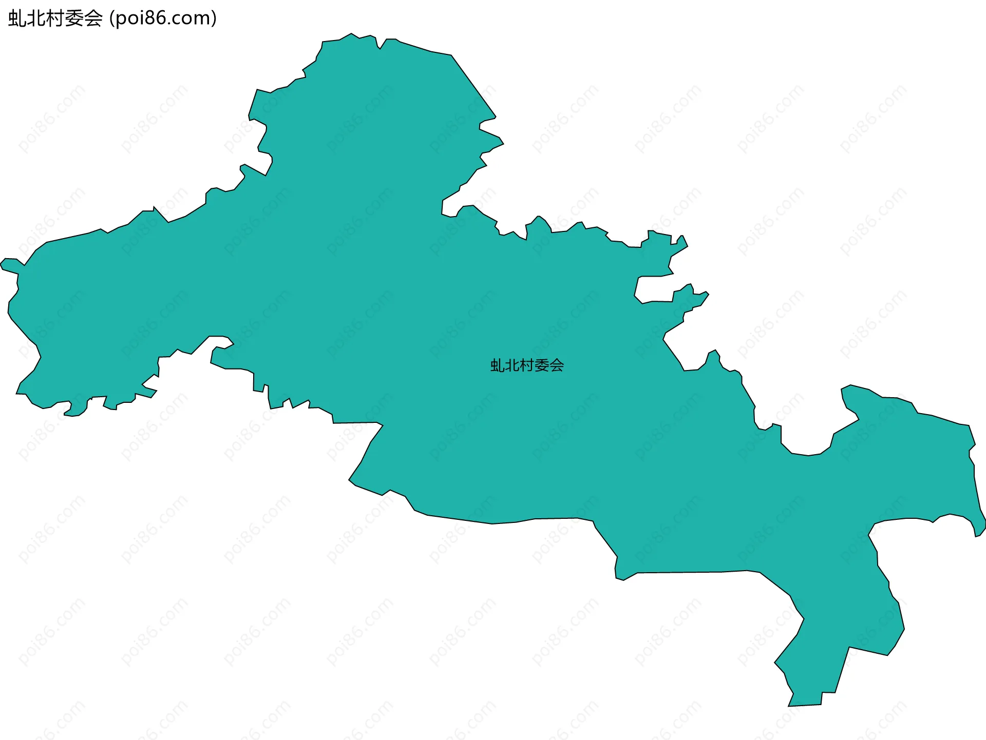 虬北村委会边界地图