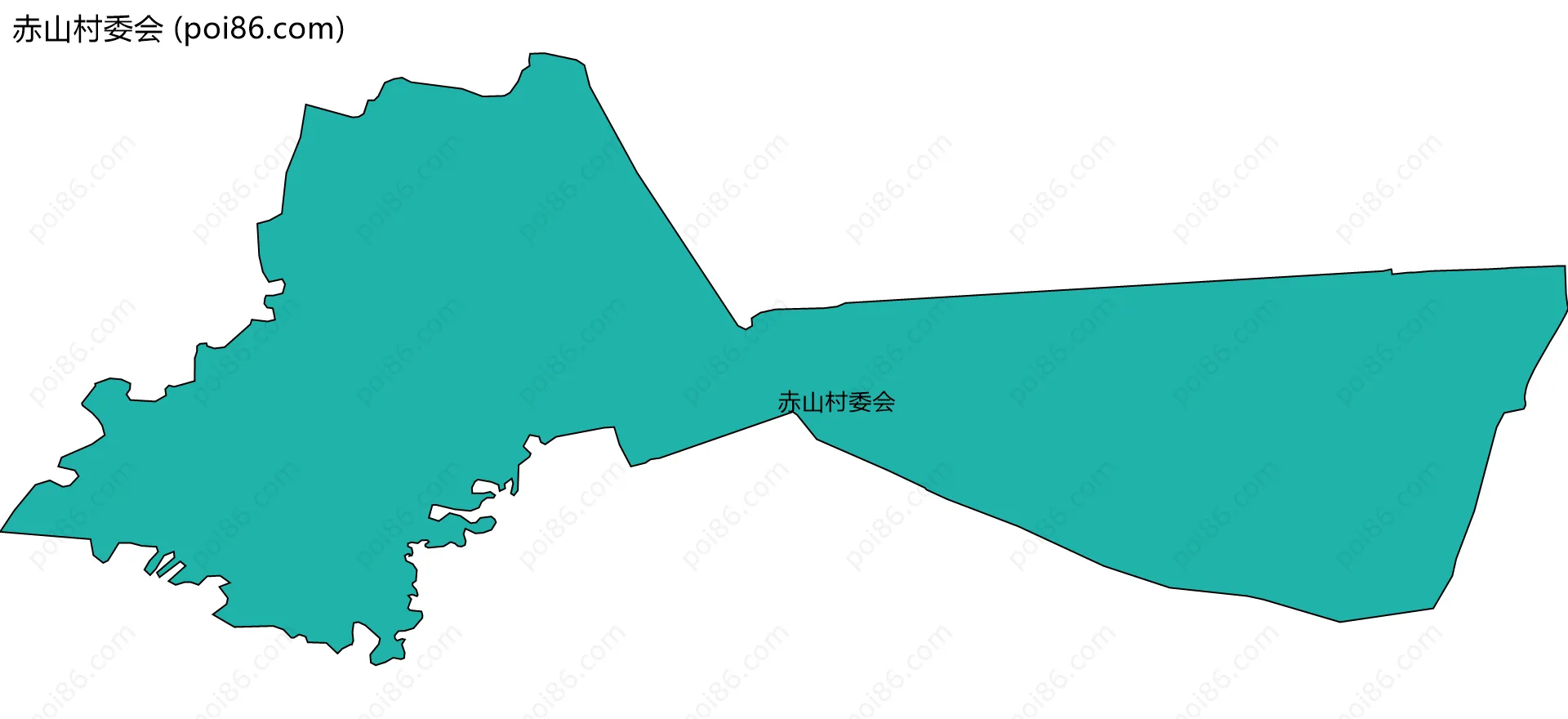 赤山村委会边界地图