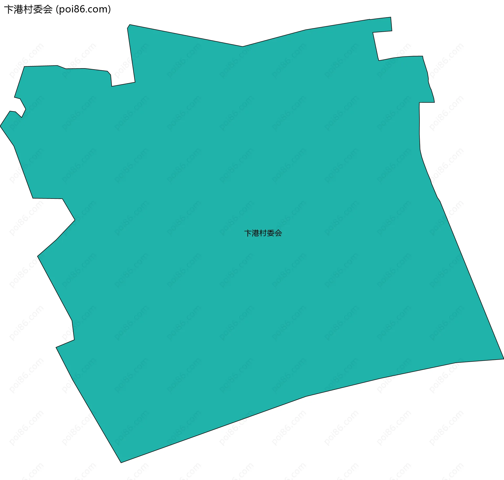 卞港村委会边界地图